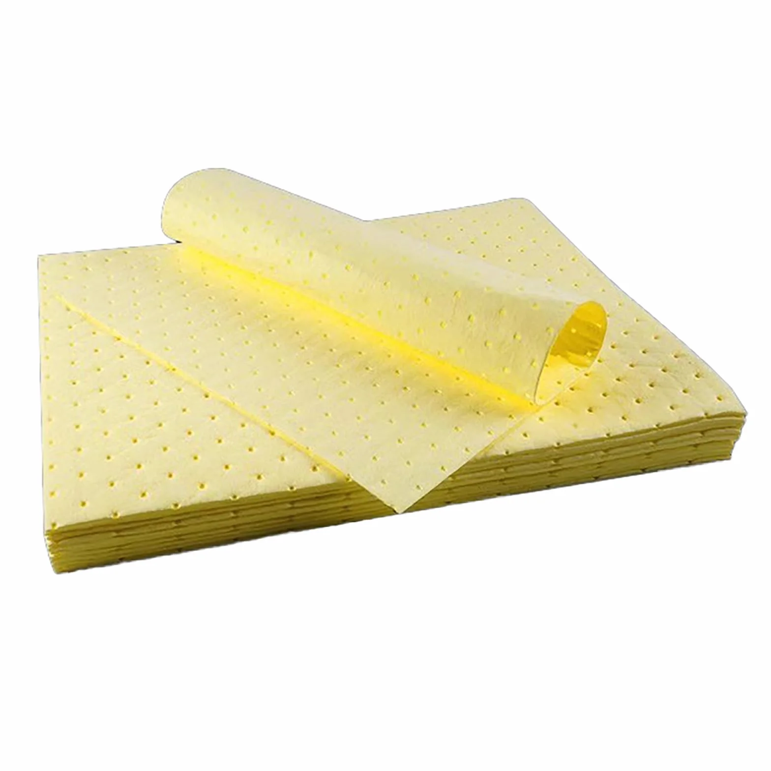 Mats/Rollos Absorbentes De Aceite Industrial, Buoys Absorbentes De Aceite De Polipropileno para Fugas Químicas, Absorbe Fácilmente Aceite, Agua, ácido Y álcali(Size:2mm-100pcs,Color:Amarillo)