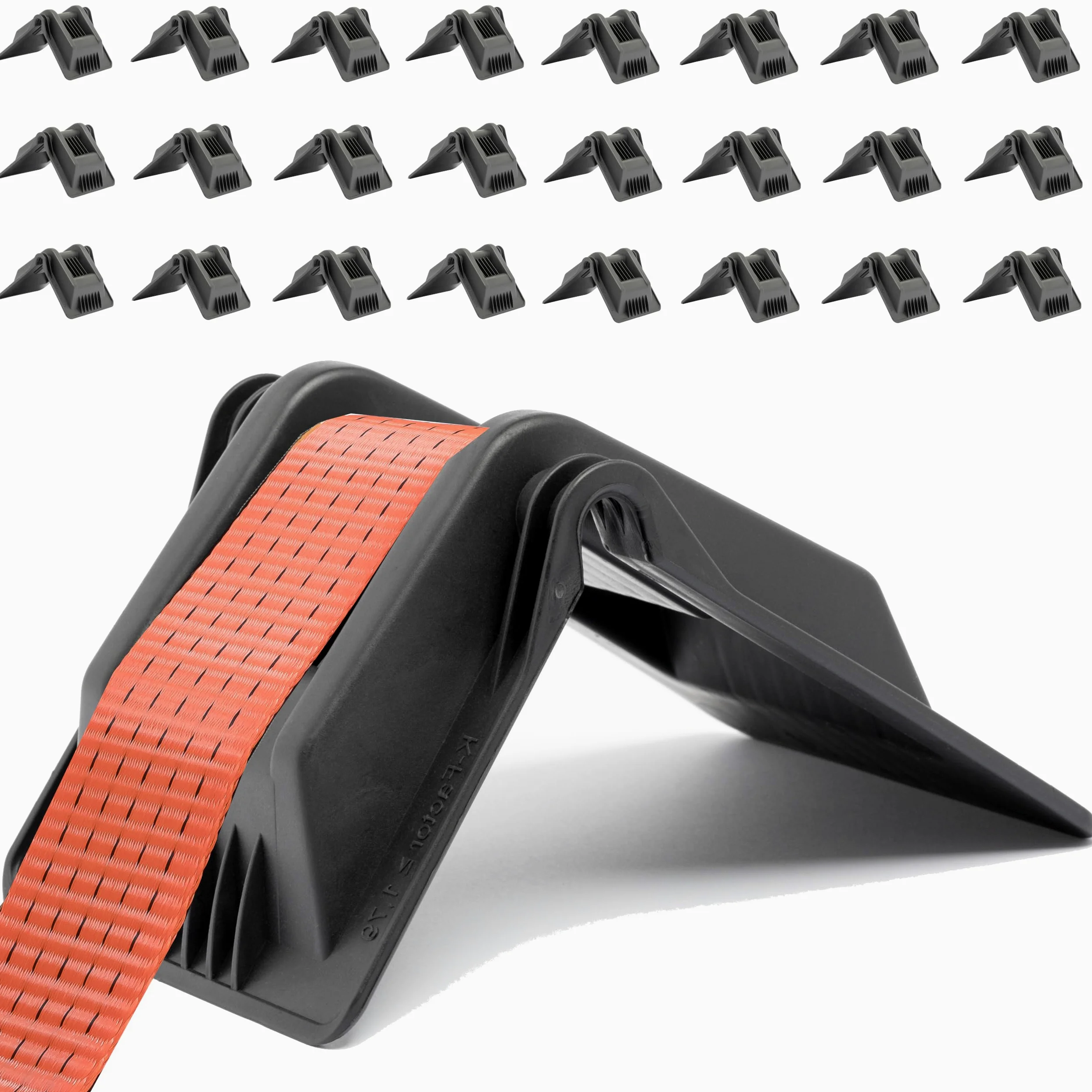 INTAKO Cantonera de Protección para Bordes y Esquinas de hasta 50mm - 24 Piezas - 170x130x150mm - Cantonera Protectora para Cinchas de Amarre y de Carga - Ideal para Cinchas y Transporte en Camión