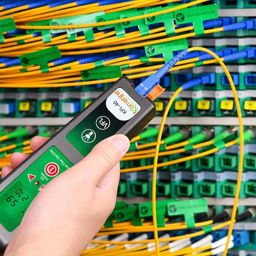 Identificador de fibra óptica Komshine KFI-40 Detector de fibra con función 10mw VFL, pantalla LED