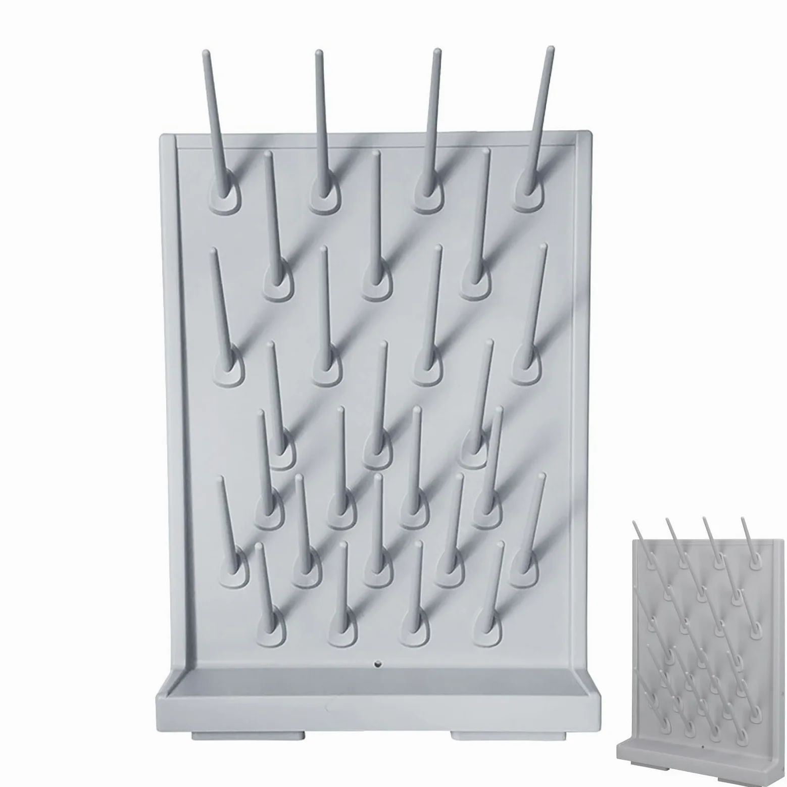 Estante de secado de laboratorio, soporte de pared para cristalería con drenaje y diseño desmontable para un almacenamiento eficiente de equipos de laboratorio