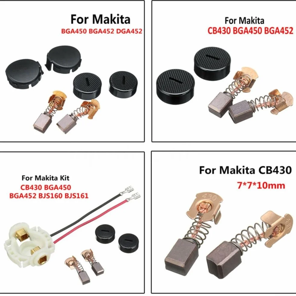 Kit de cepillo de carbono para taladros CB430 BHP460 BHR200 BGA452