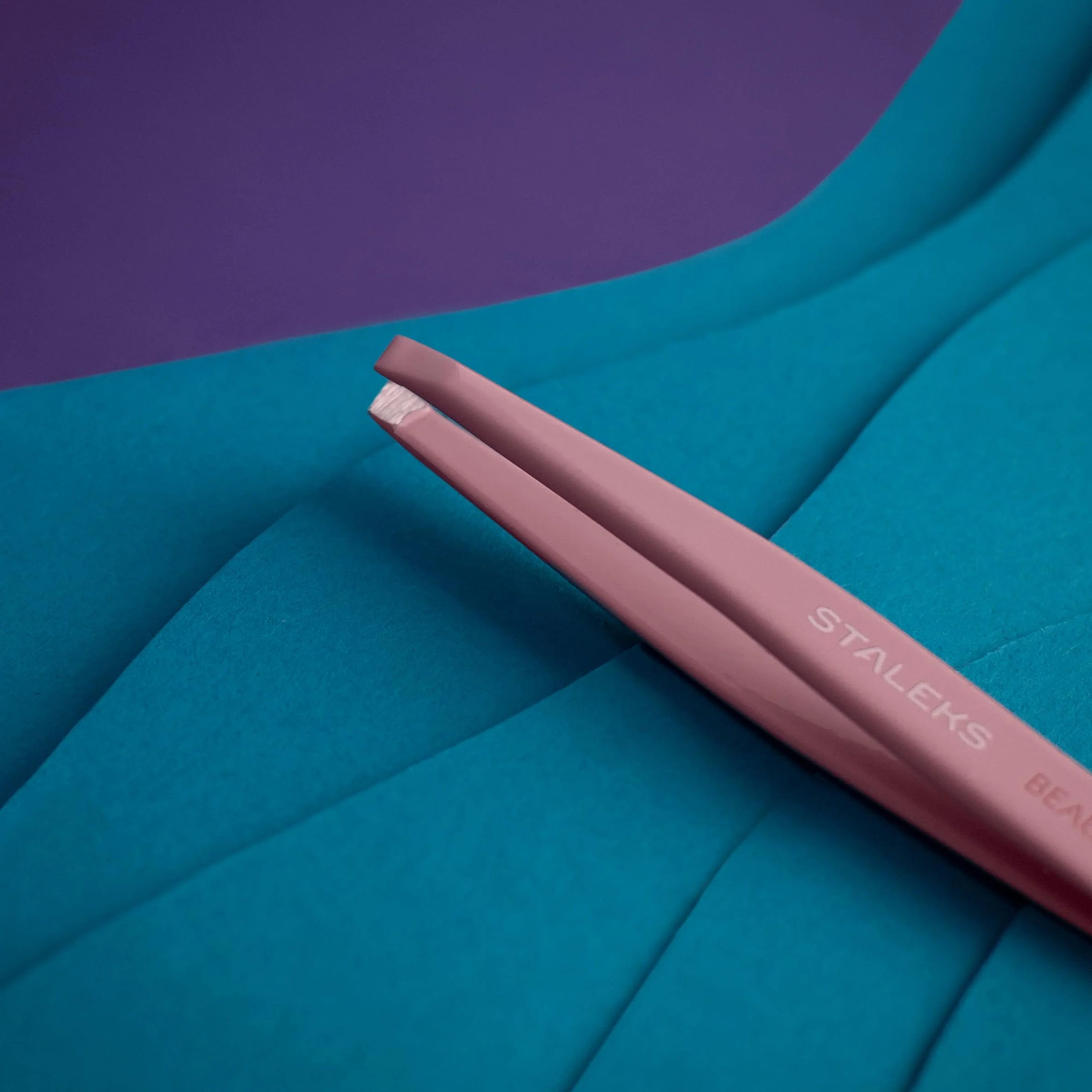 STALEKS PRO Pinza para cejas precisa, acero inoxidable