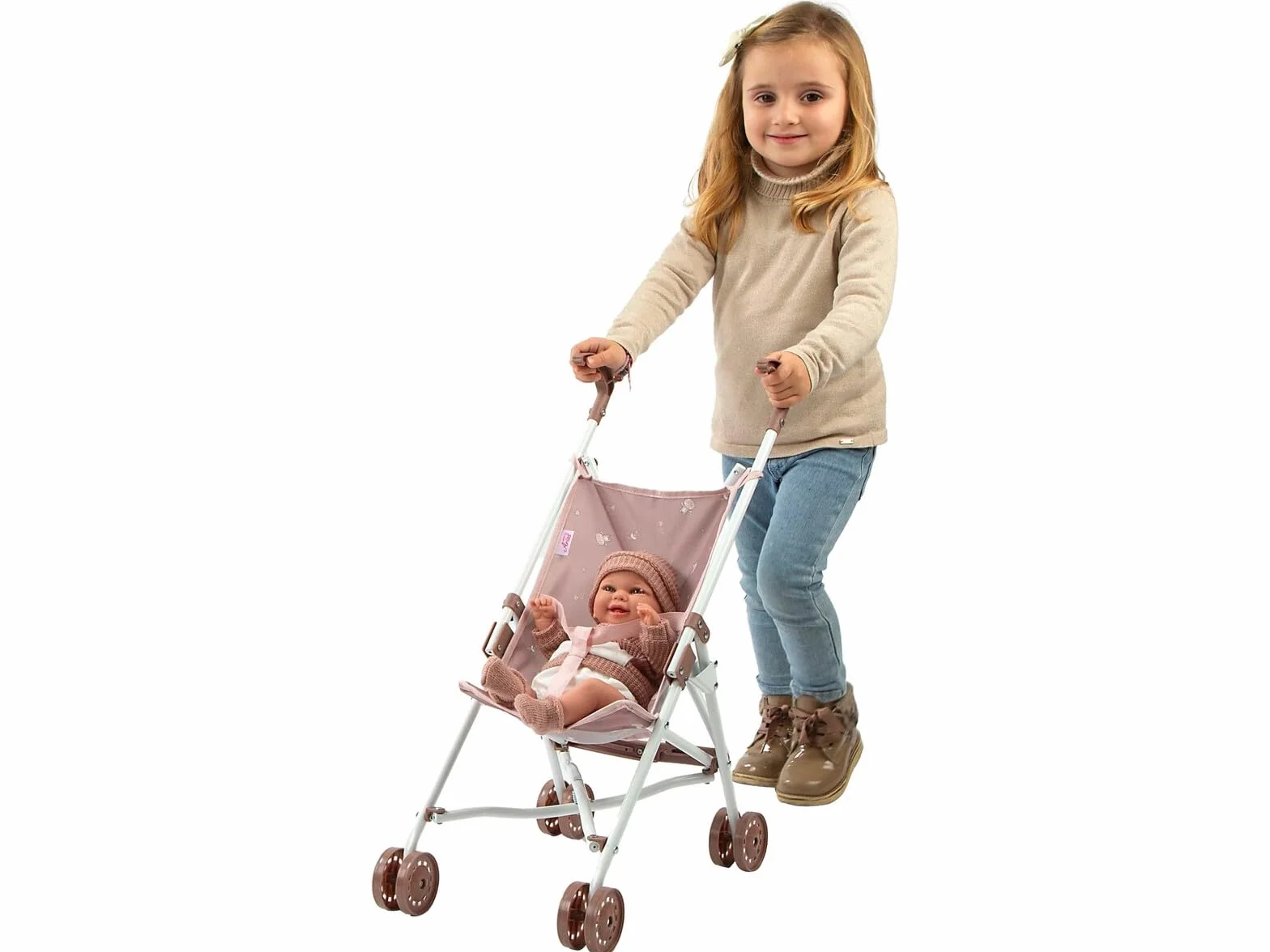 ARIAS Sillita de Paseo Bear Plegable Ligera 27x47x58 cm Juguete Niños +3 años