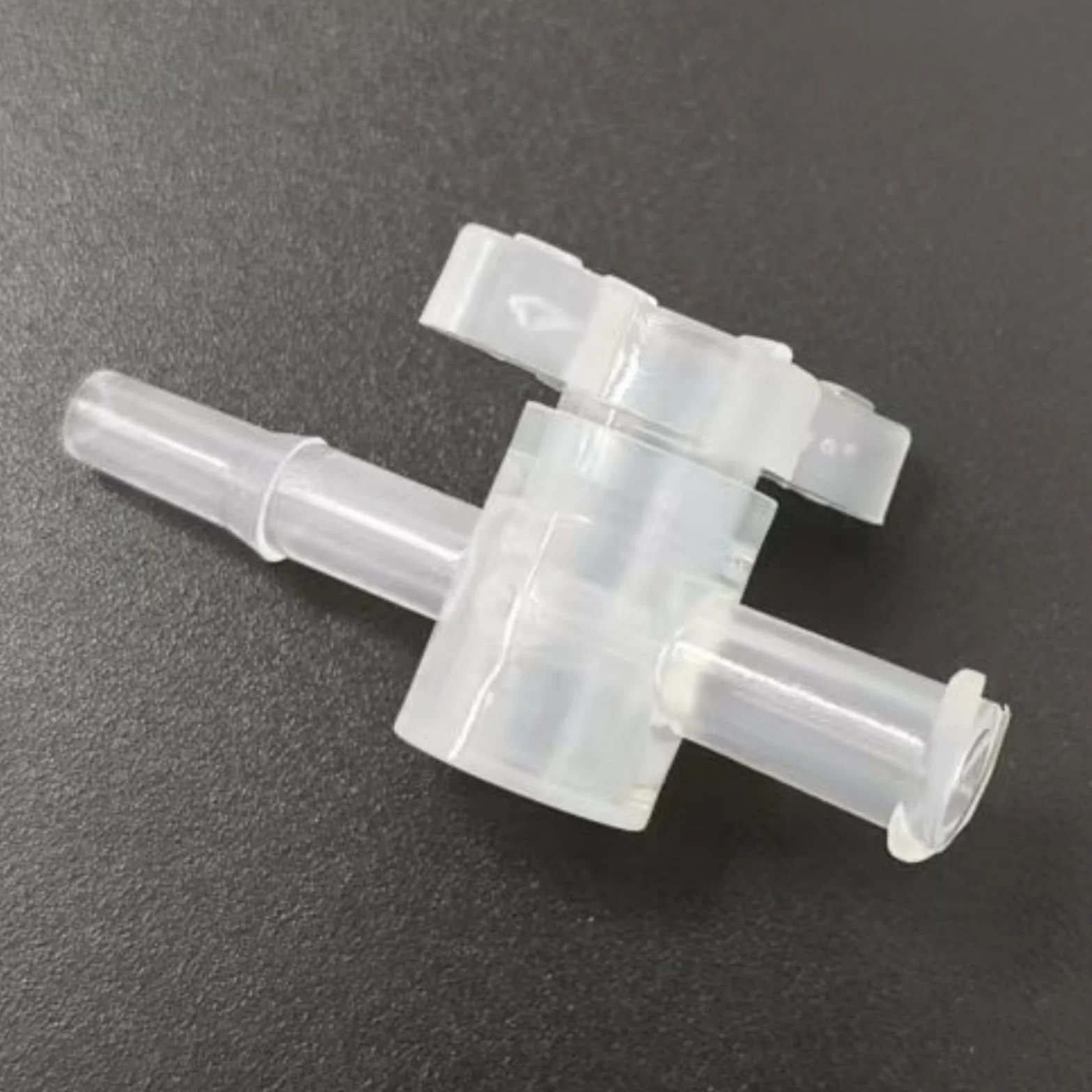 Válvula de llave de paso de 2 vías de 100 piezas con conexiones de púas for laboratorio, maquinaria de alimentos y equipos de acuario(Clear)