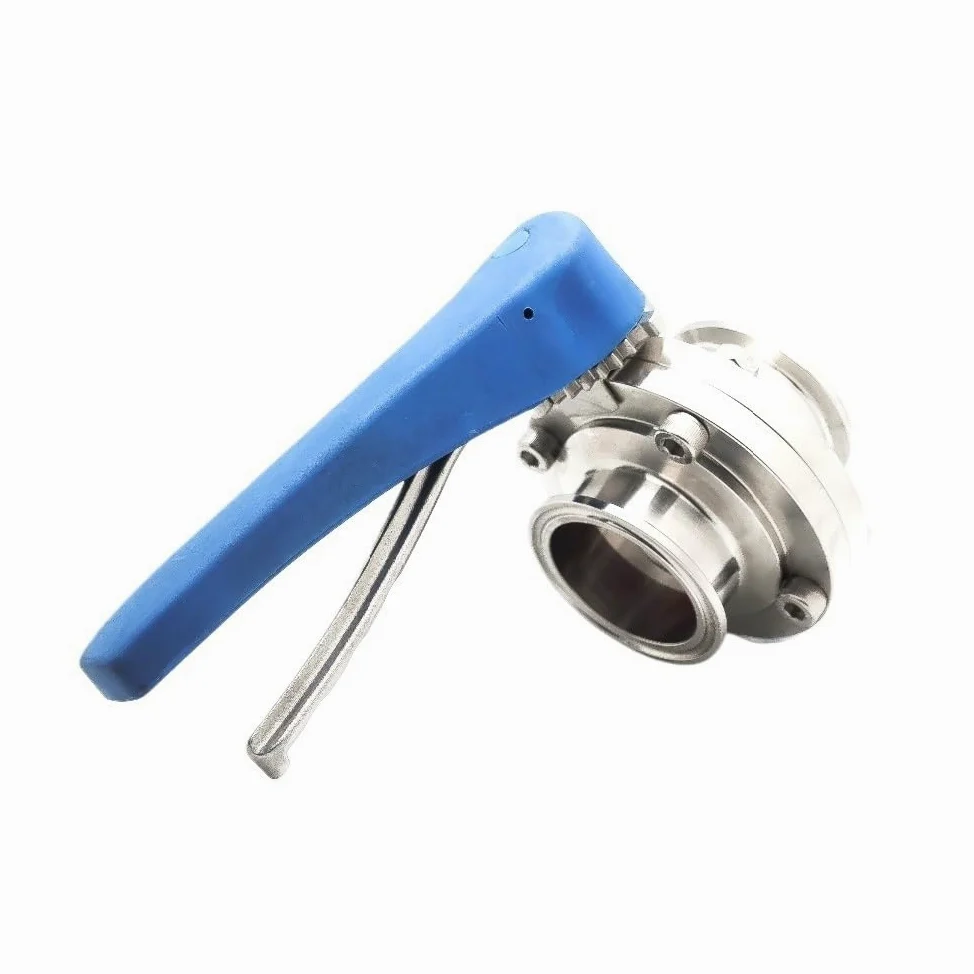 1" /1-1/2" /2" Stainless Steel 1"/1.5"/2 Tri Clamp Valve Squeeze Trigger for Dairy Product(1") Brass Hose