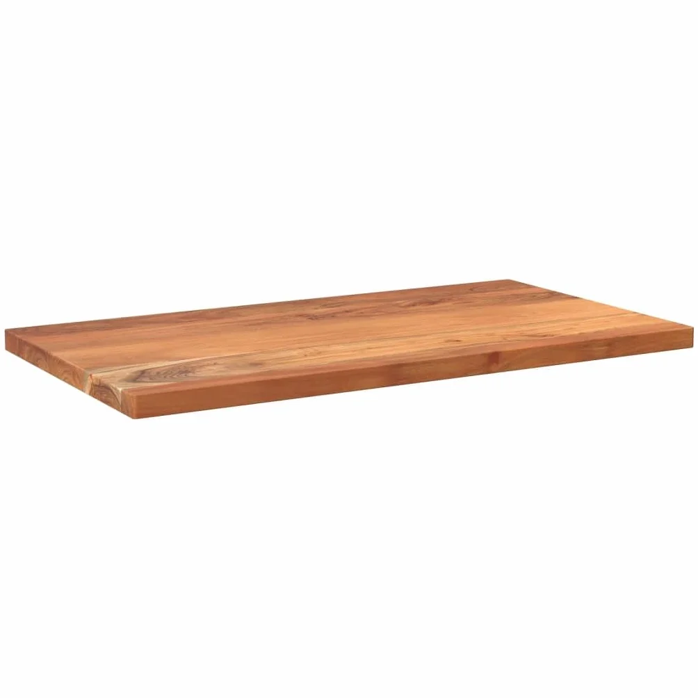 vidaXL Tablero de mesa rectangular madera maciza acacia 120x50x2,5 cm, superficie de mesa, tablero de mesa de madera, tablero de mesa de centro
