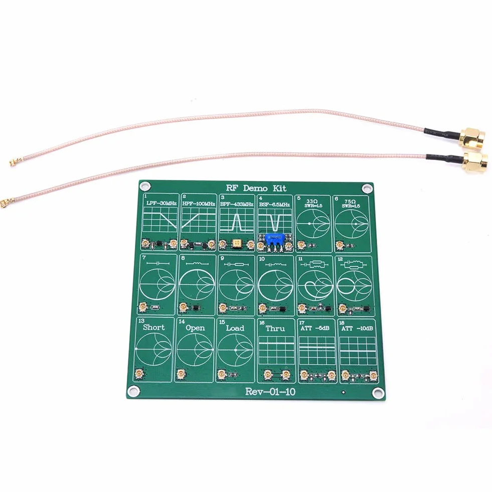 Akozon Atenuador de Filtro Módulo de Prueba RF NanoVNA Analizador de Red Vectorial
