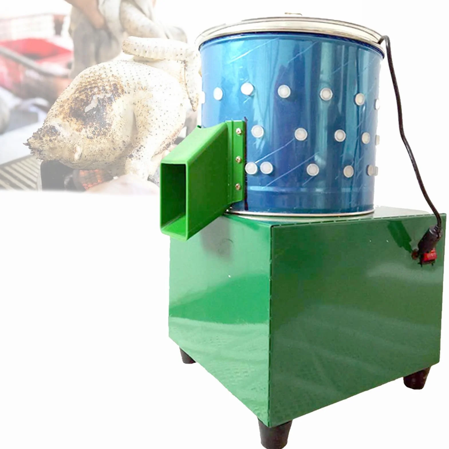 Depiladora de pájaros, desplumadora de Aves de Corral, máquina desplumadora automática de Plumas, Peso de depilación 1 kg, máquina desplumadora de Plumas de Paloma de Pollo pequeña