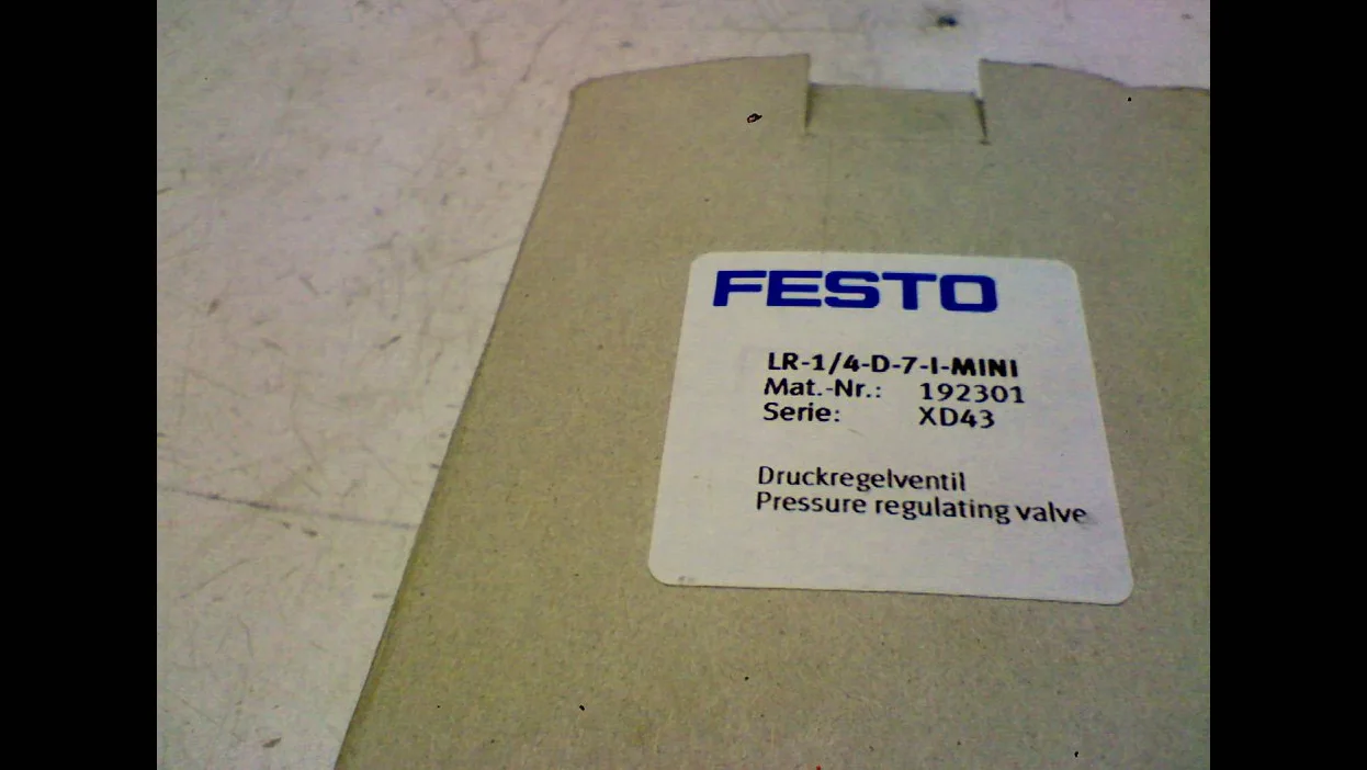 Festo 192301 LR-1/4-d-7-i-mini regulador de presión