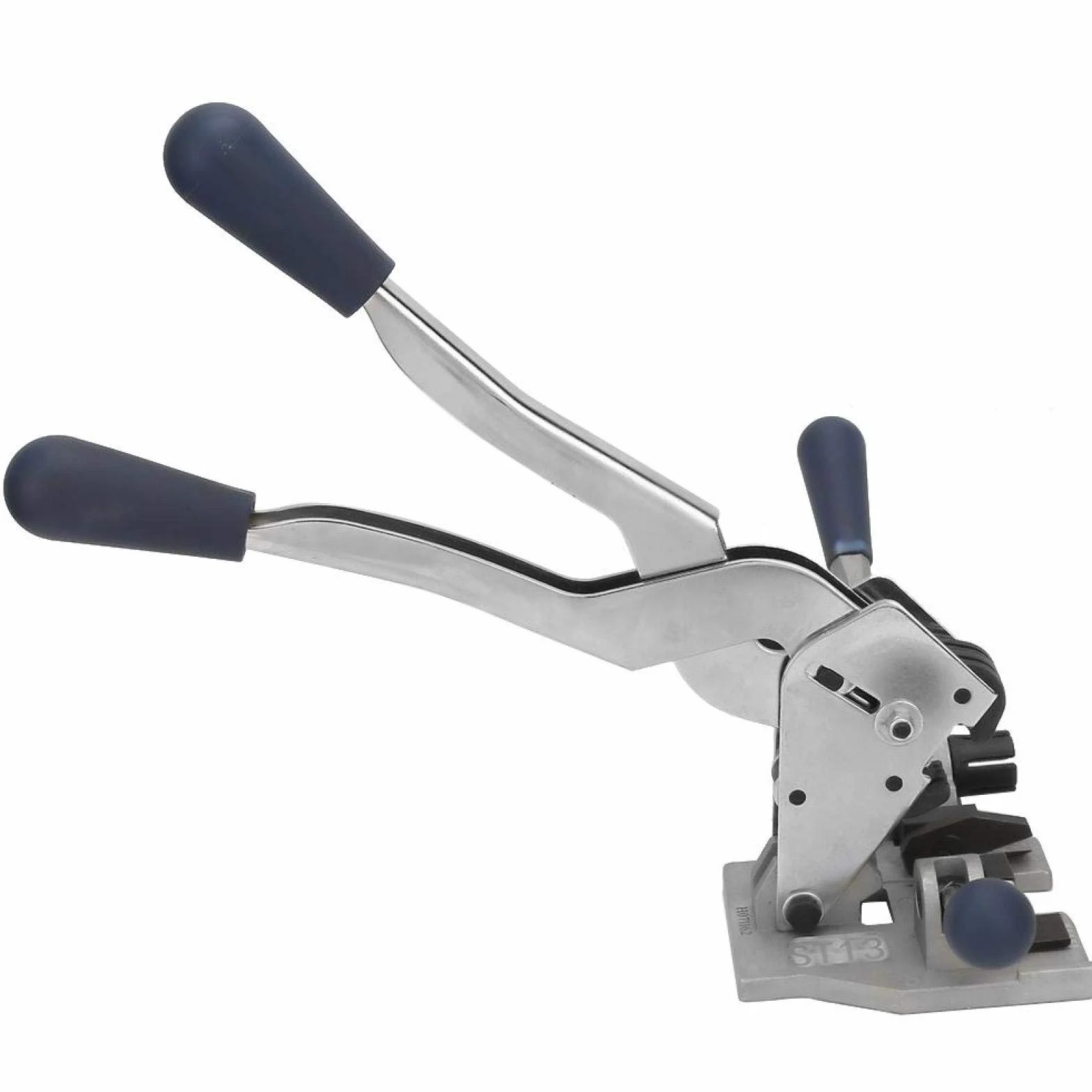 Tyenaza Máquina Flejadora de Paquetes 3 en 1, Manual Máquina Flejadora de Paquetes de Portátil, Engarzadora Tensora Manual de Correa de Acero, Herramienta de Flejado para Embalaje Industrial
