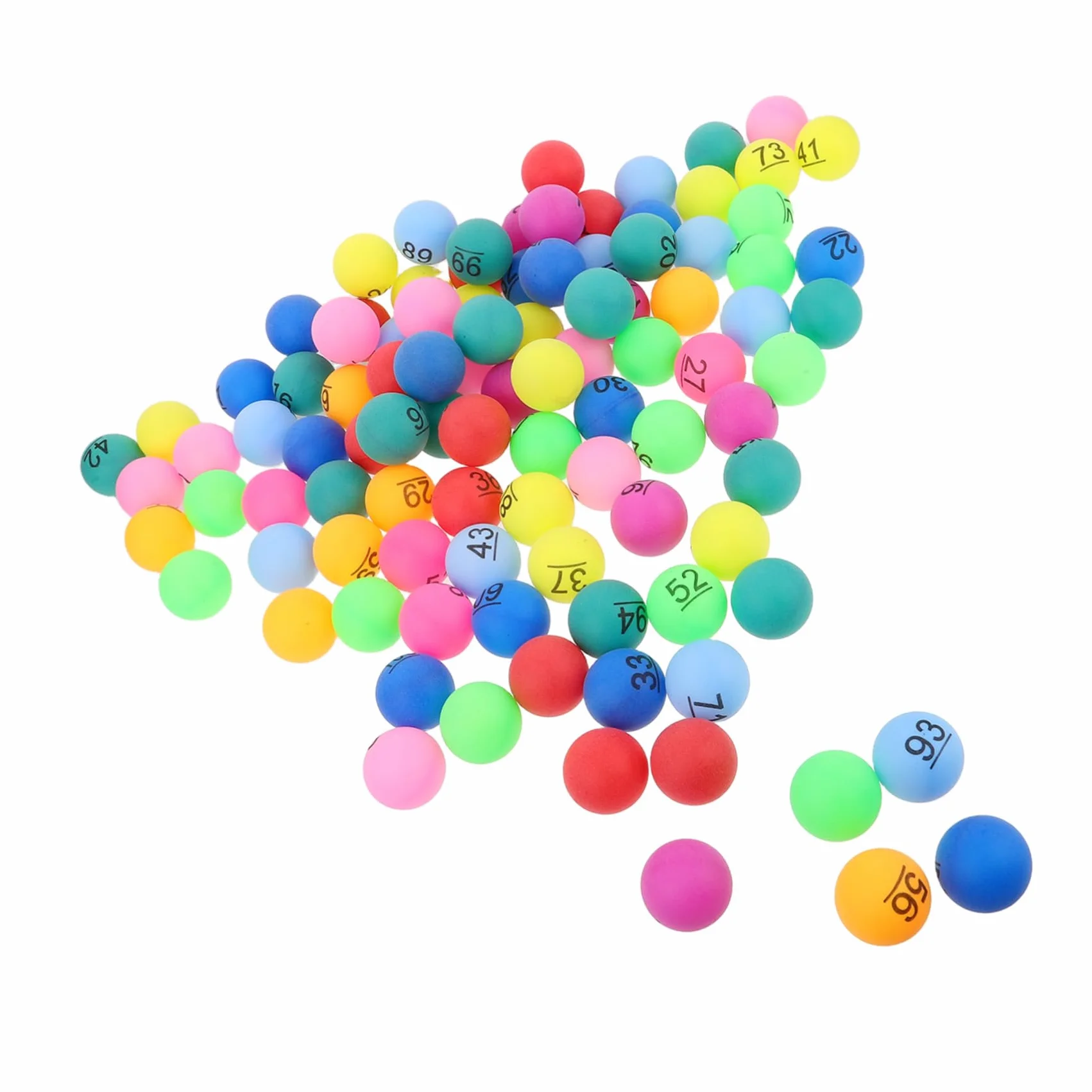 FRCOLOR 100 Piezas Bolas de Premio Numeradas para Bingo y Rifas