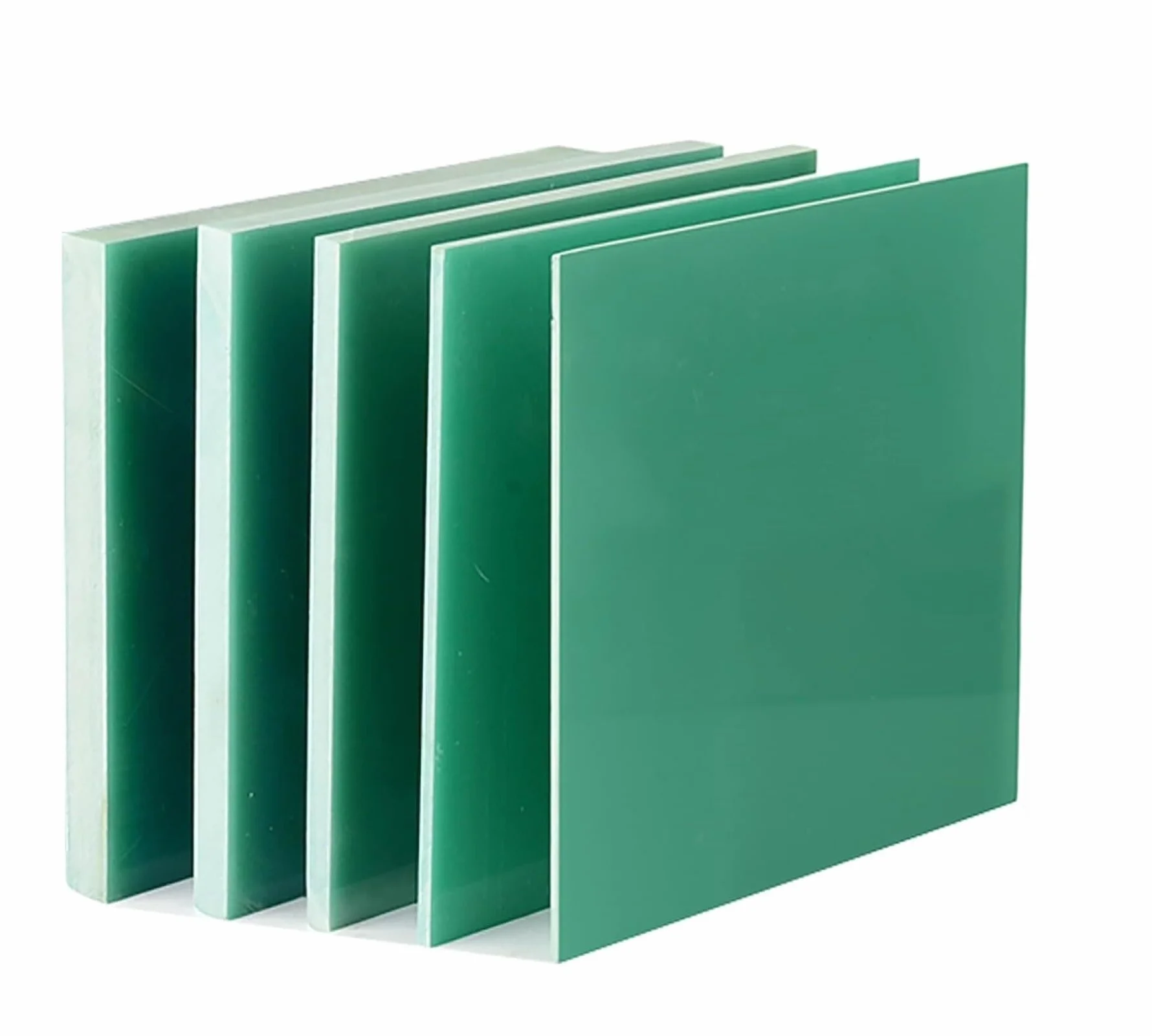Lámina de fibra de vidrio FR4 verde agua de 500 x 500 mm - Panel aislante de resina epoxi for reparación de PCB y proyectos de bricolaje(500x500x4mm)