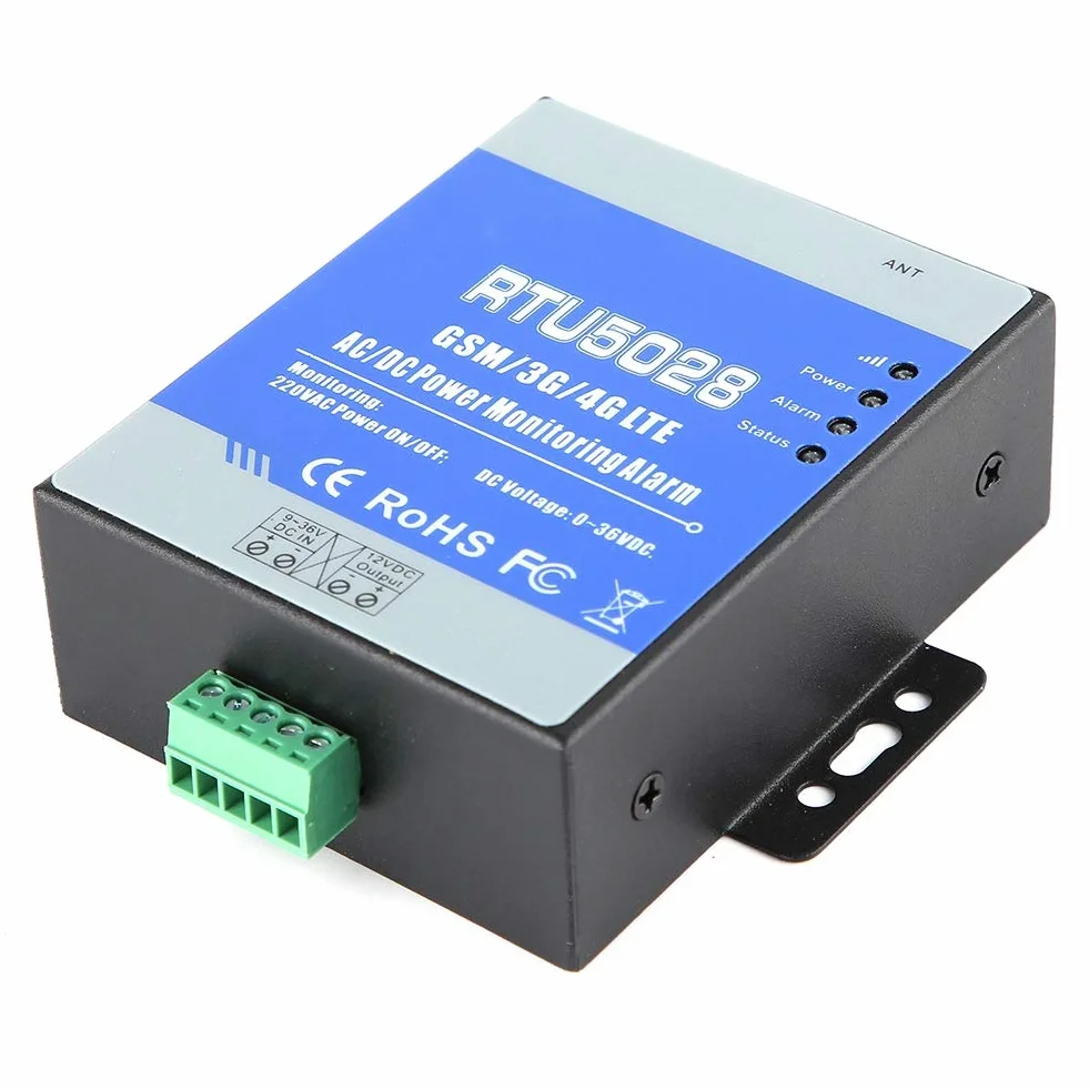 Sistema de Alarma gsm RTU5028 gsm Monitoreo del Estado del Voltaje de energía para fallas de energía/Alerta de Alarma de recuperación(Enchufe estándar Europeo)
