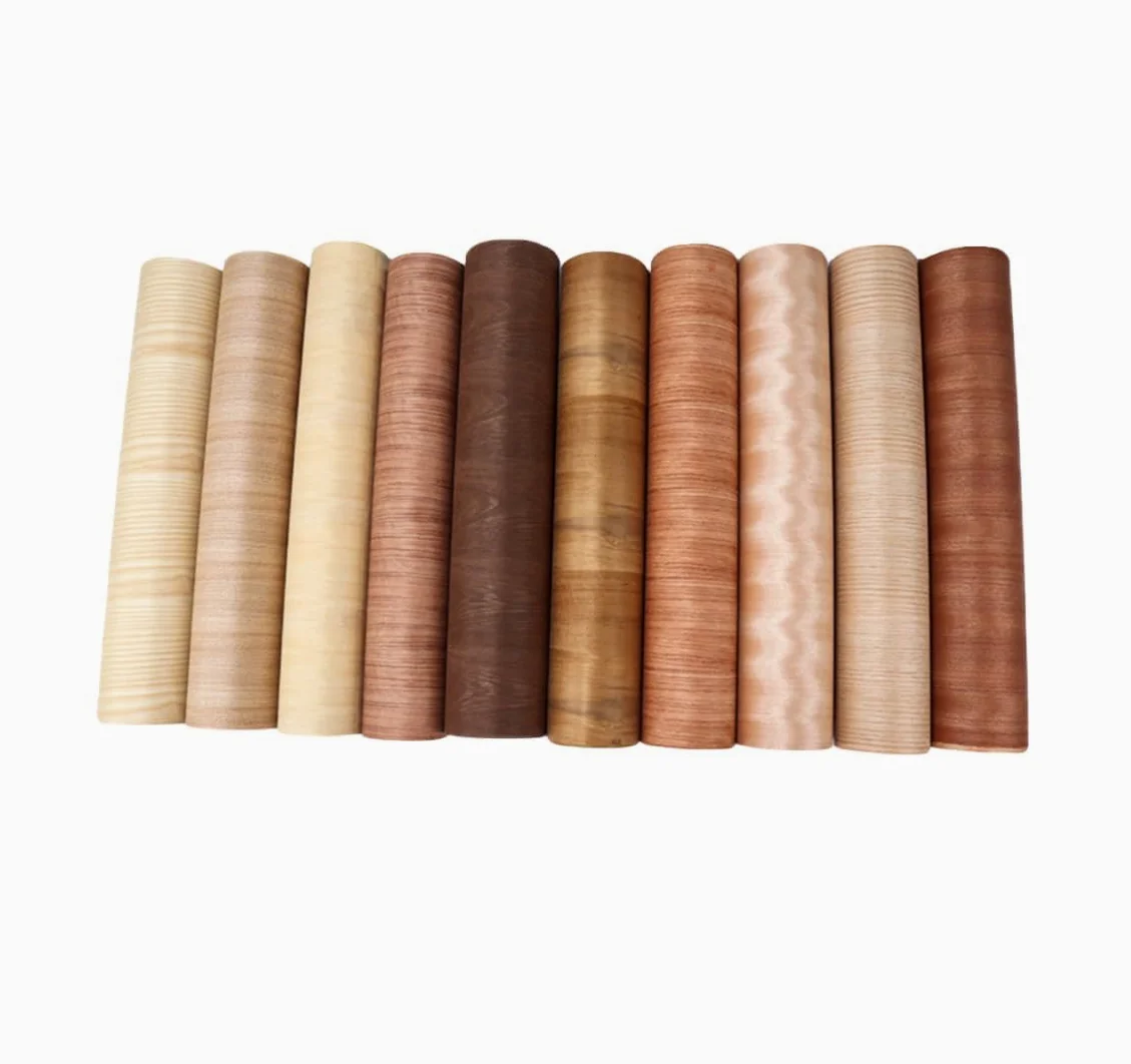 Placado en Madera de Nogal Natural de Despegar y Pegar Adhesivo de Restauración de Hojas de Madera para Altavoces, Armarios, Mesas, Cocina, Artesanía (20x250CM, Corte Plano)