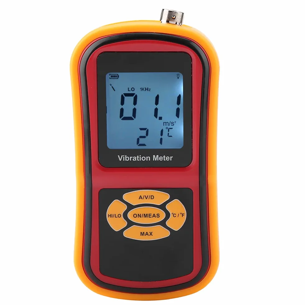 KIMISS Medidor de Vibración Digital Portátil con Pantalla LCD - GM63B para una Medición de Vibración Precisa, 0-40 ℃