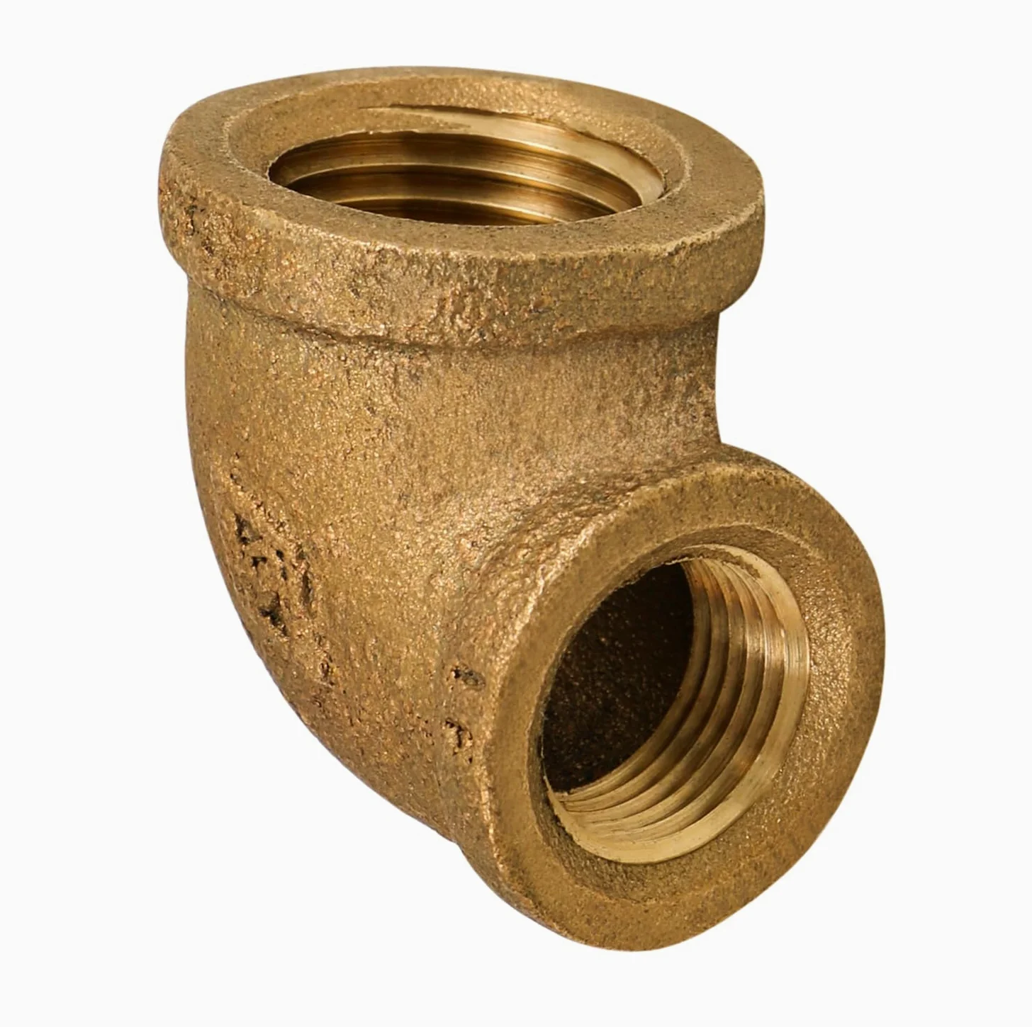 Everflow BRRL1124-NL codo reductor de latón de 90 grados sin plomo con extremos roscados hembra, construcción de latón, resistencia a la corrosión más alta económica y fácil de instalar