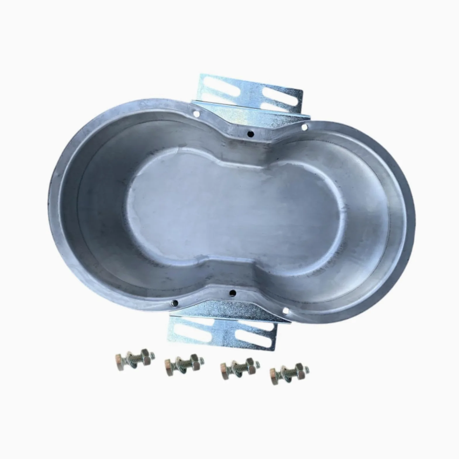 Comedero para Cerdos, Contenedor de Alimento para Animales, para Ganado, Abrevadero de Acero Inoxidable, Fácil de Limpiar, Adecuado para Gran, Style D
