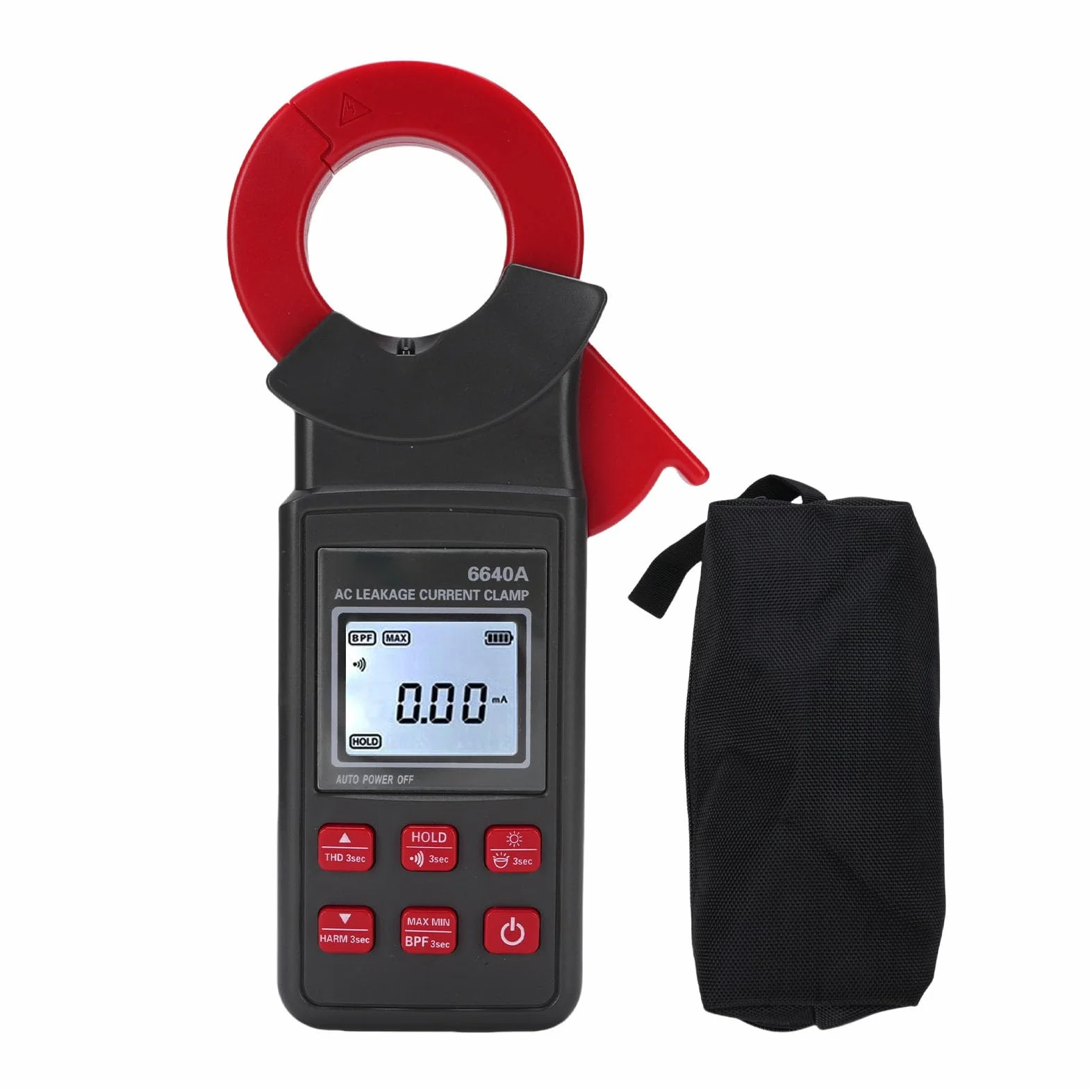 Pinza Digital Medidor de Resistencia A Tierra Probador de Tierra Arquitectura Equipo Eléctrico Industrial 0 MA A 300 A Detección de Armónicos de Corriente en Reposo de Gran