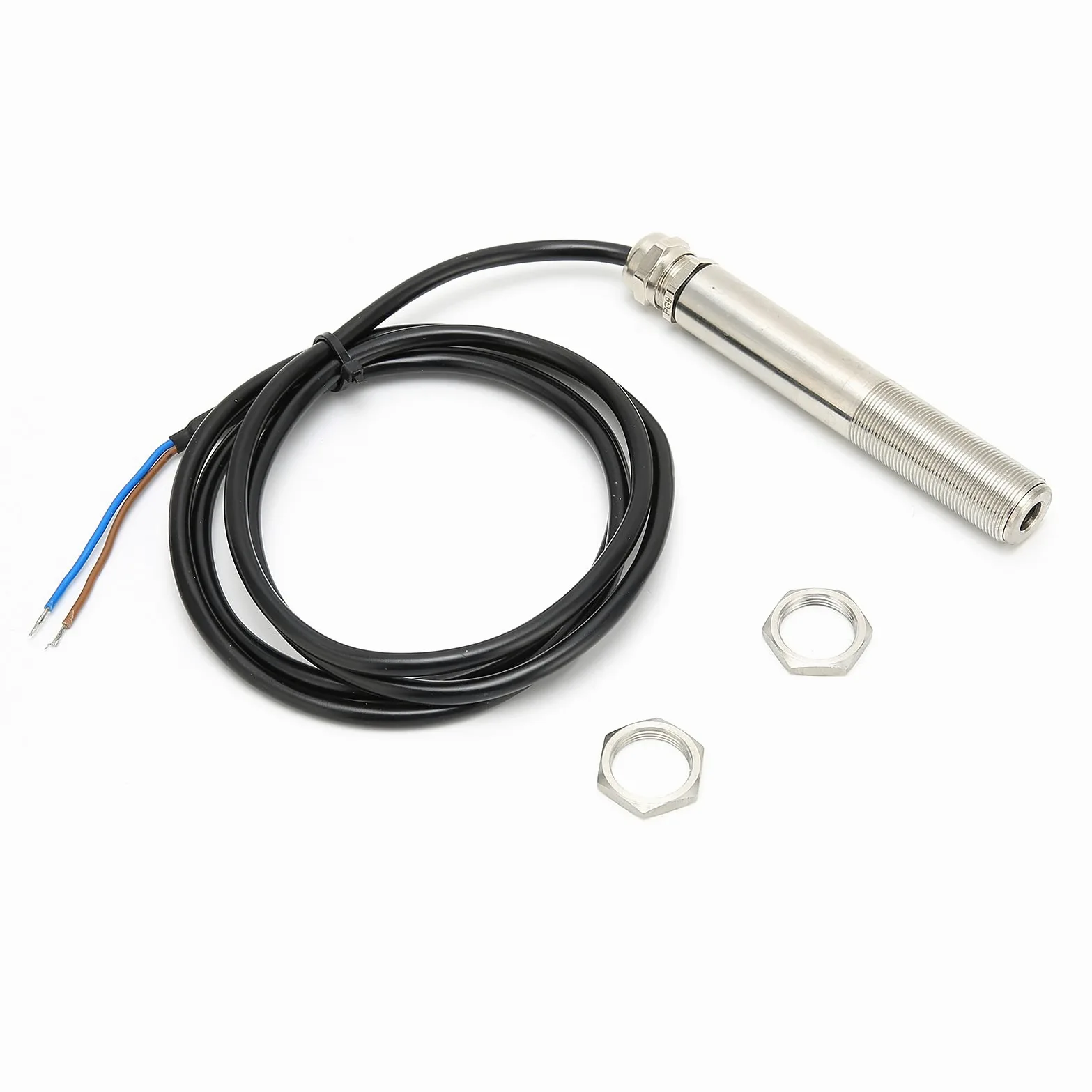 Cocoarm Sonda de Sensor de Temperatura, Sonda de Temperatura Infrarroja Fija, Salida de 24 V CC de 4 a 20 MA, Carcasa de Acero Inoxidable, Cable de 1,5 M, Respuesta Rápida de 100 Ms para Equipos