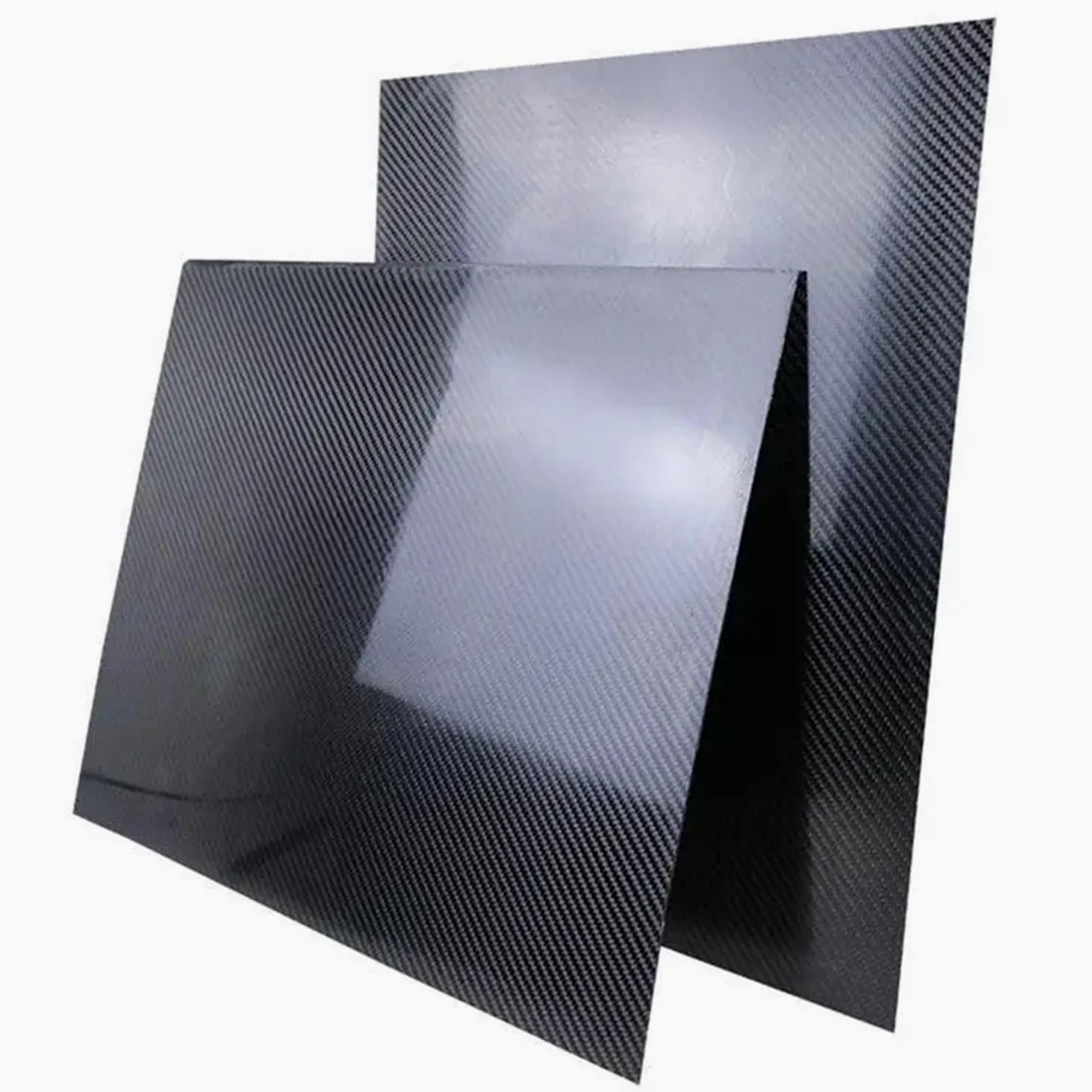 Hoja de fibra de carbono 3K, panel de fibra de carbono de tejido liso de 200x250 mm, materia prima liviana for manualidades,(3.0mm plain glossy)