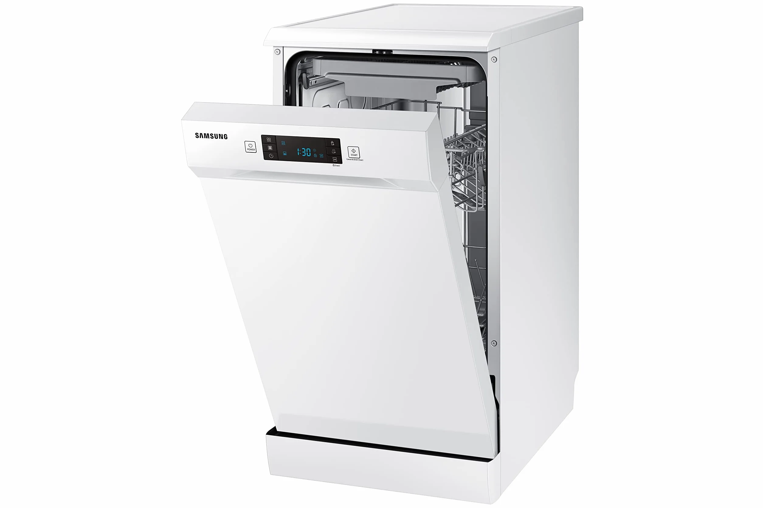 SAMSUNG DW50R4070FW Lavavajillas 10 cubiertos 45cm A++ Libre instalación Blanco