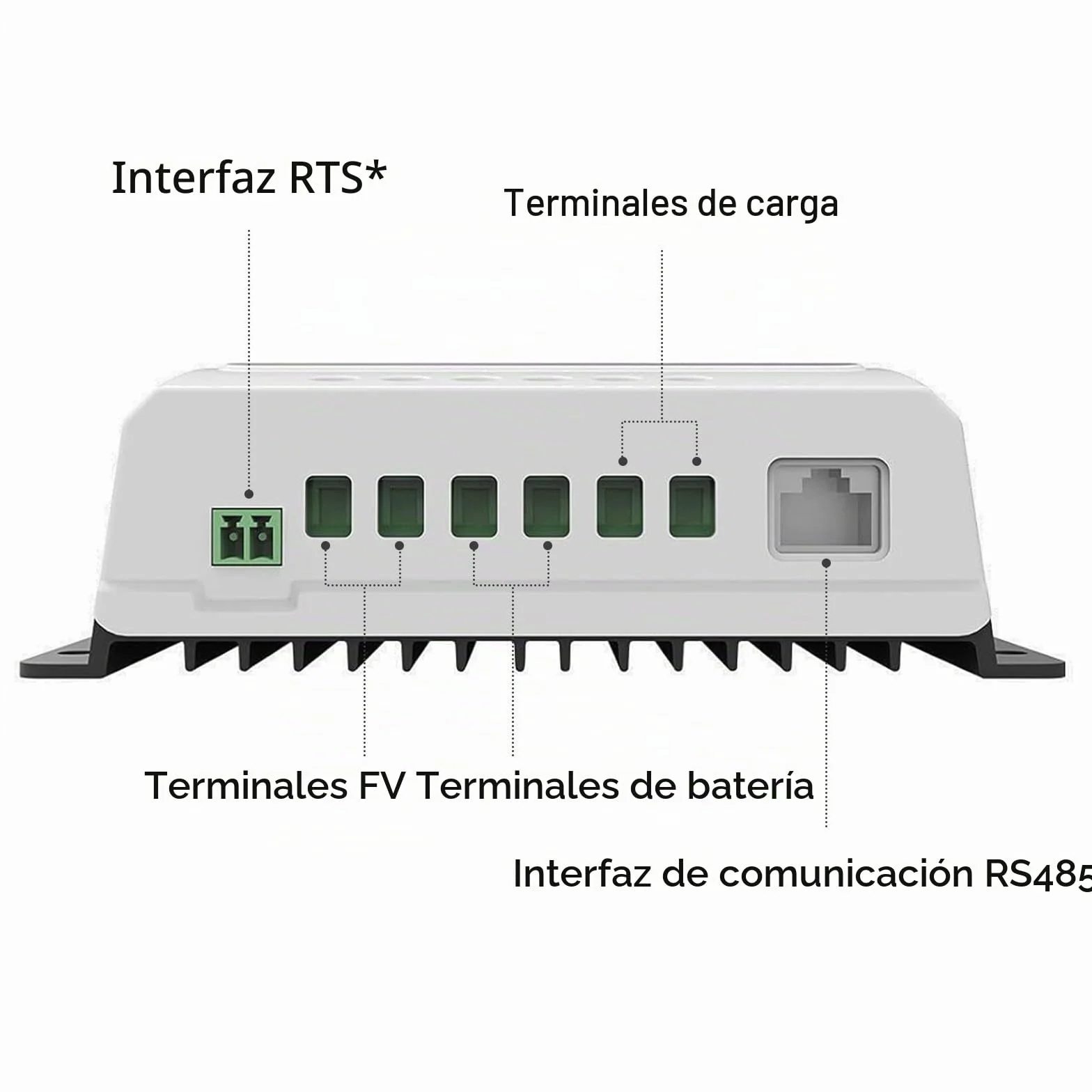 EPEVER® MPPT Tracer-AN G3 – Tracer4210AN G3 Regulador de Carga Solar, 40A, 12/24VDC auto work, PV 100V, Pantalla LCD, Puesta a tierra negativa común