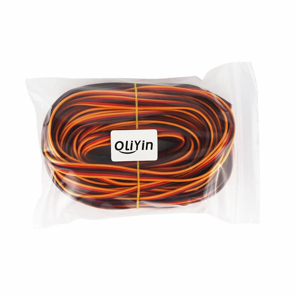 Roll Over Image to Zoom in 50 Feet 22AWG Servo Extension Cable Wire for RC Helicopter Drone Cars