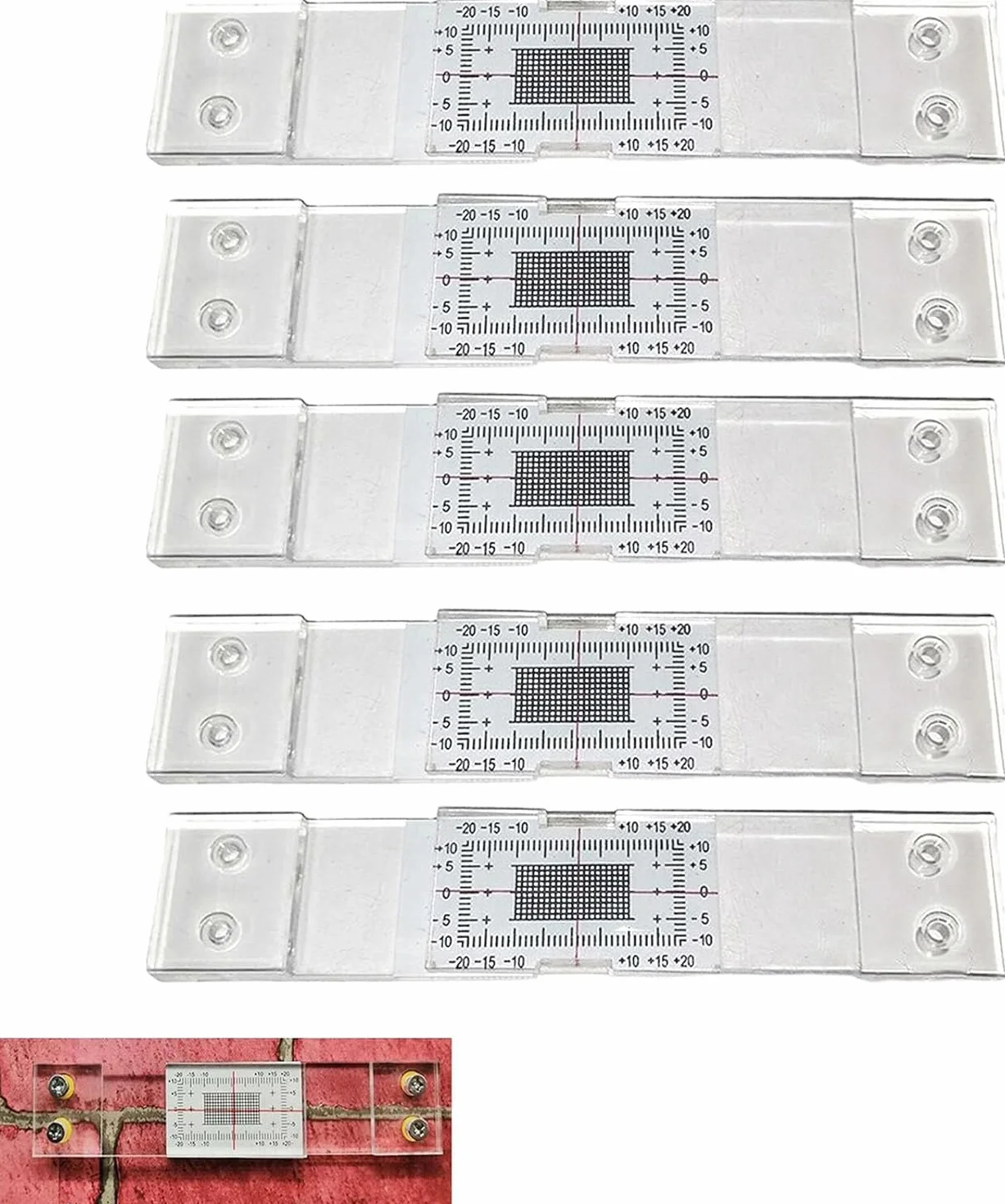 Tell-Tale Accesorio para Monitoreo y Registro de Grietas para Superficies Planas (5)