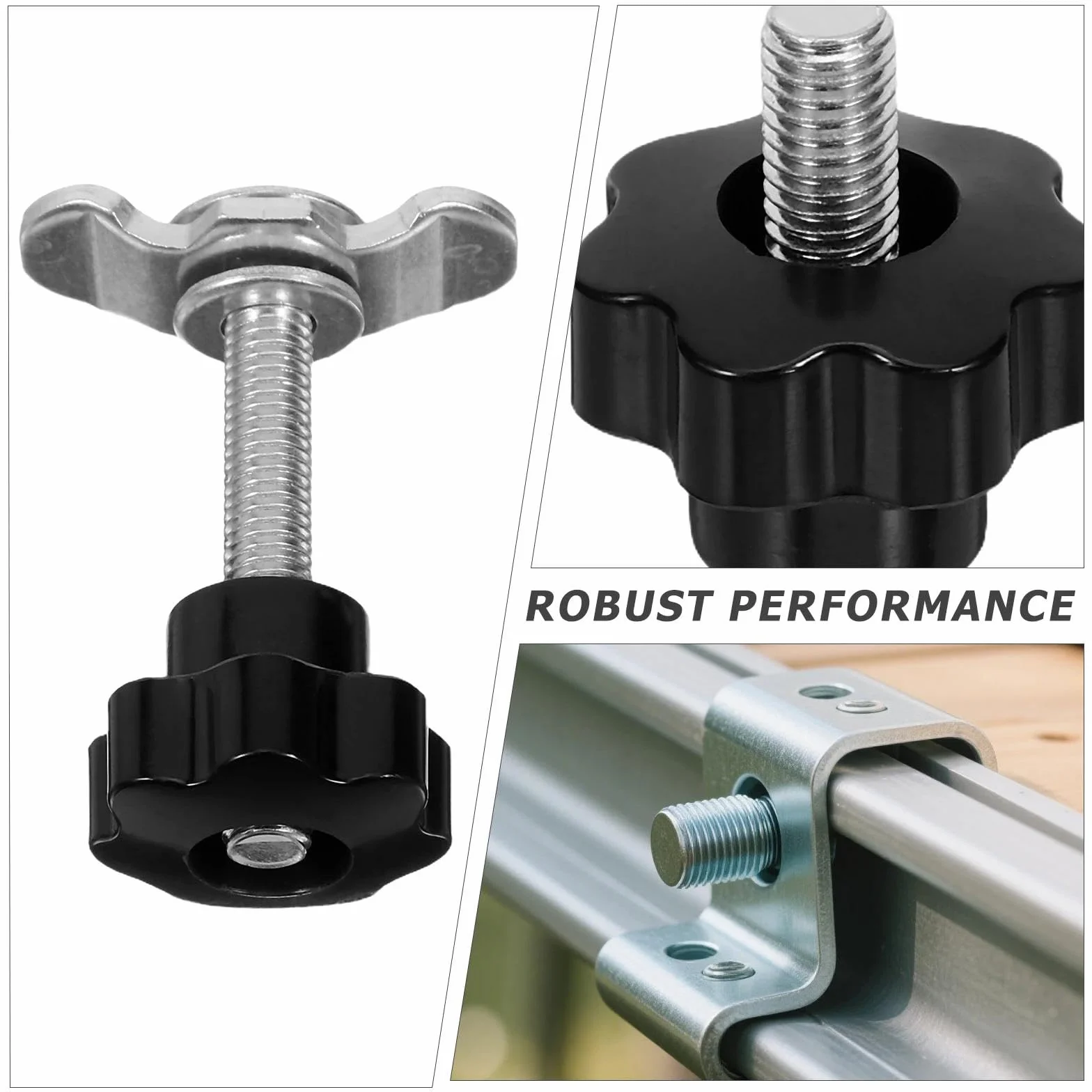 Tokaneit Adaptador para Riel Aeronautico M8x60 6 Piezas 500daN