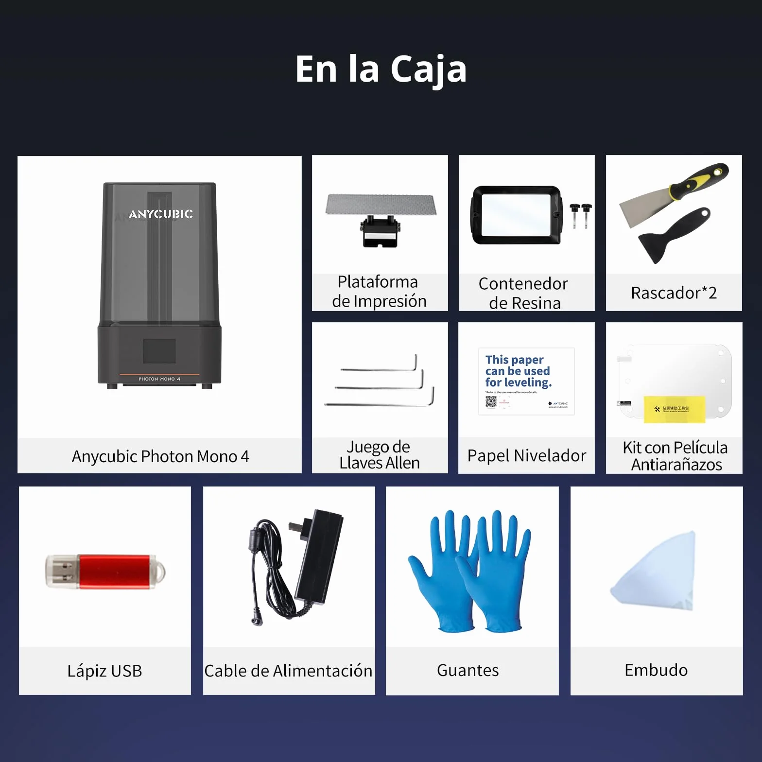 ANYCUBIC Impresora 3D Resina Photon Mono 4 10K, Impresión Rápida de 70 mm/h, Impresora Resina con Matriz LighTurbo Actualizada, Gran Tamaño de Impresión de 153,4 x 87 x 165mm³ (2,2L)