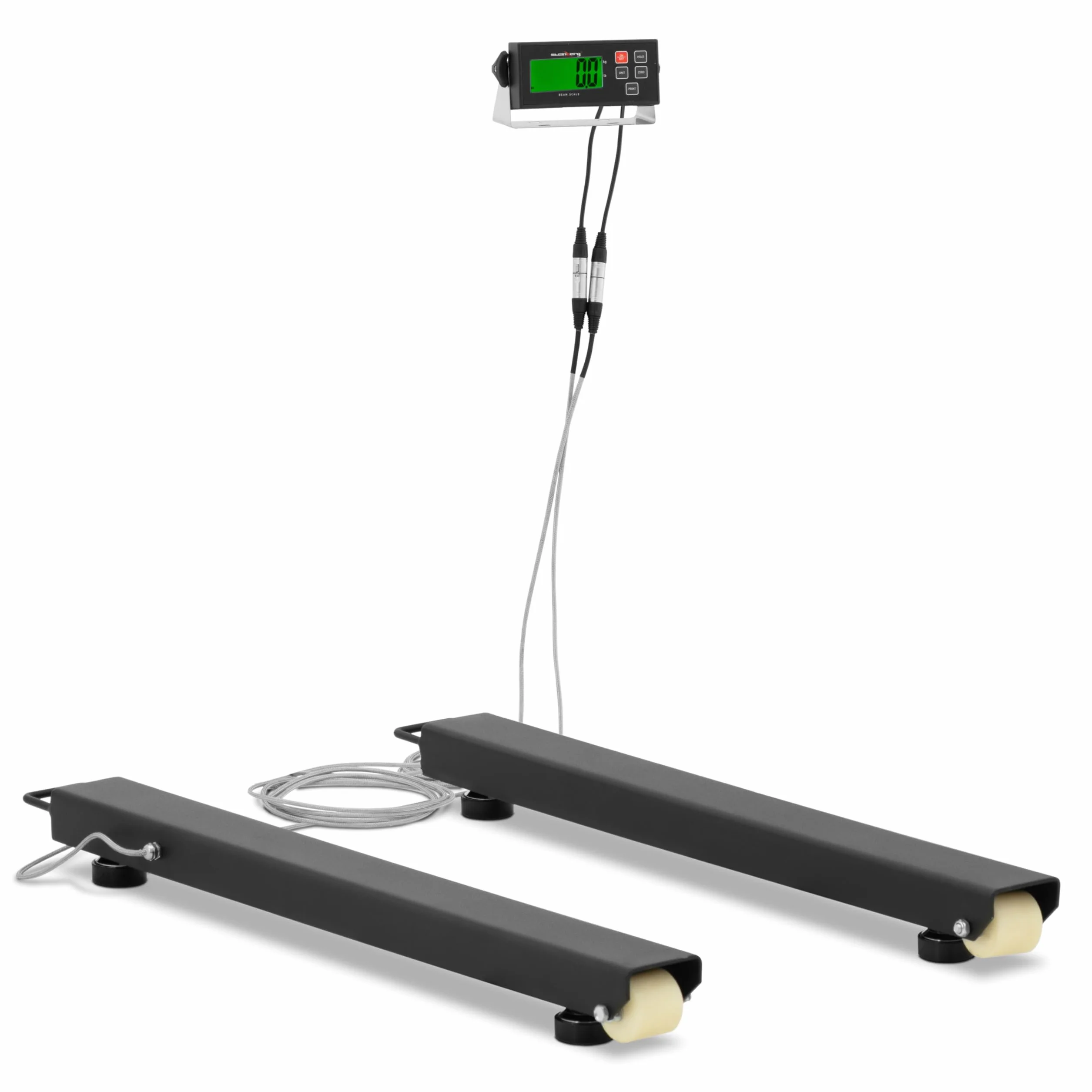 Steinberg Systems Barras Pesadoras Digital hasta 3500 kg / 500 g con Pantalla LCD 100 x 10 cm Báscula digital Báscula industrial Barras de pesaje Balanza de suelo