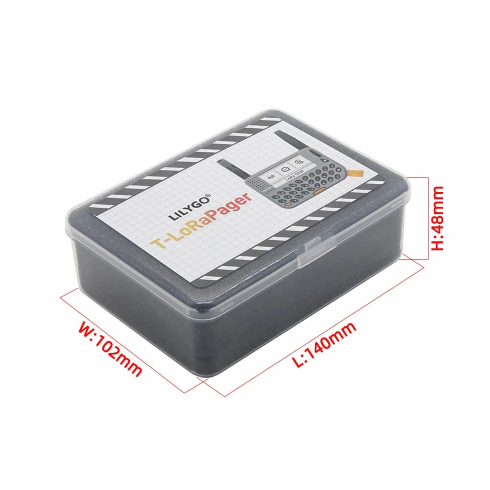 LILYGO T-Lora Pager ESP32 LoRa NFC RTC Al Smart Sensor TTGO - Placa de desarrollo con pantalla LCD IPS de 2,3 pulgadas (868 MHz, firmware Meshcore de 868 MHz)