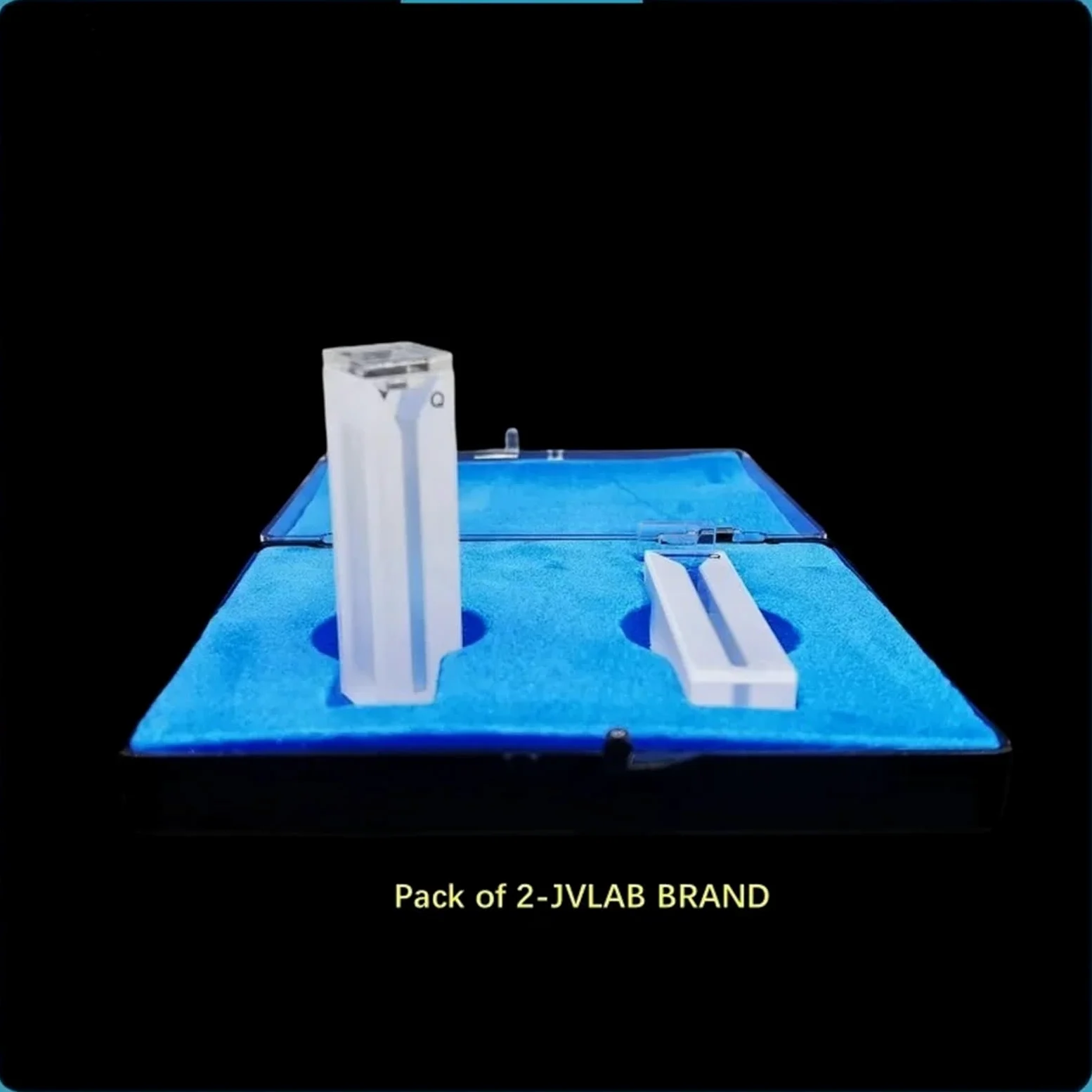 Laboratorio de óptica científica, Cubeta de microcuarzo con ranura de 3 mm, 1050 ul, celdas de absorción de cuarzo de 1,05 ml, fabricada mediante proceso de sinterización, paquete de 2