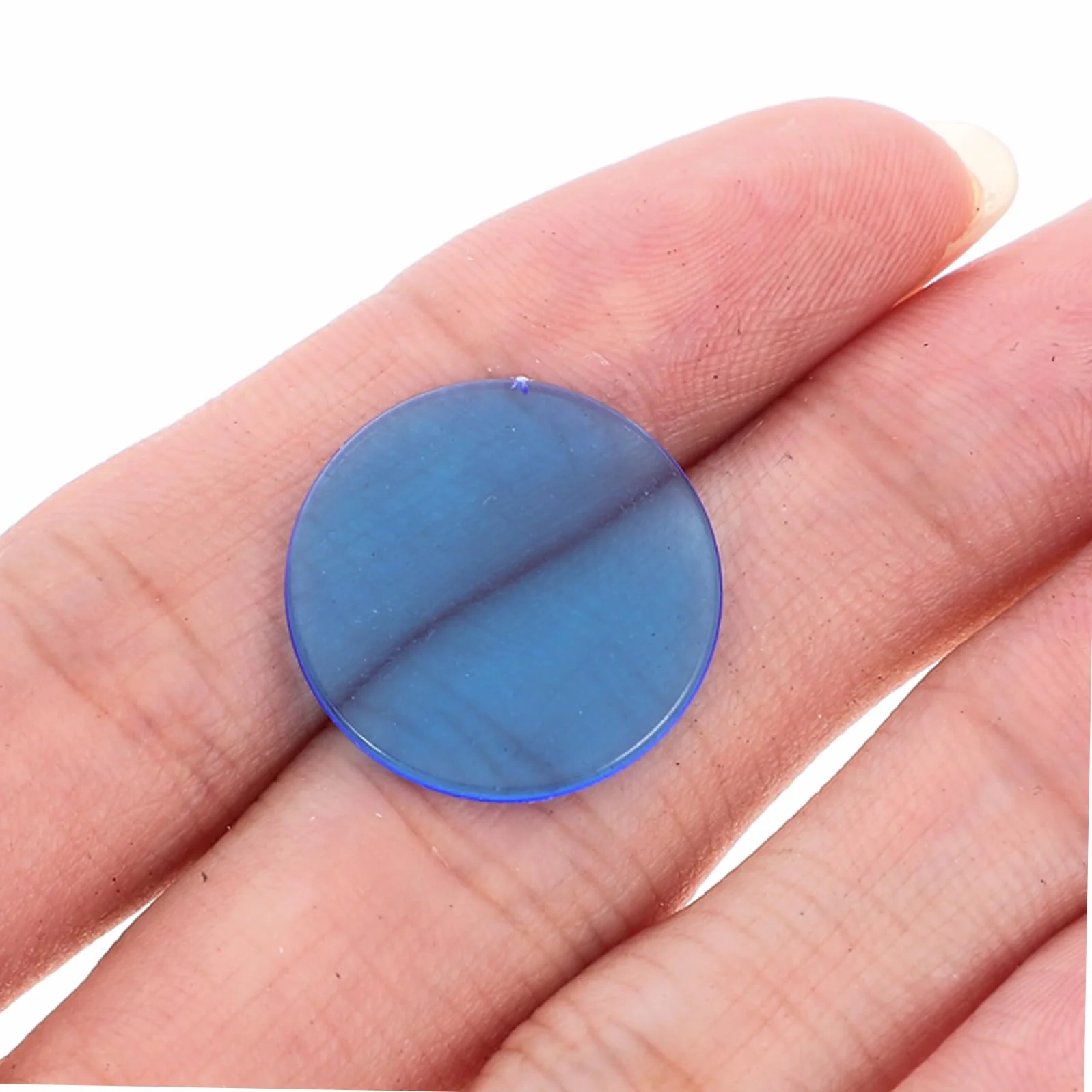 Fichas Transparentes de 19mm para Bingo y Juegos Educativos, 100 Piezas de Plástico Abs