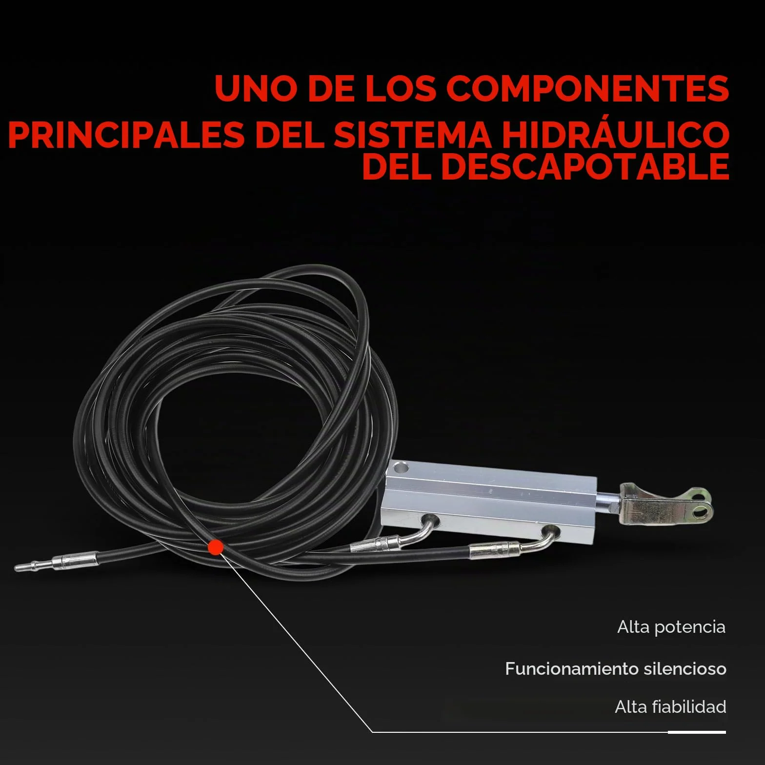 Frankberg Cilindro hidráulico Capota Delante Arriba Compatible con SLK R170 32 AM.G Compresor 200 Compresor 200 230 Compresor 320 1996-2004 cabrio Replace# 1708000072,A1708000072