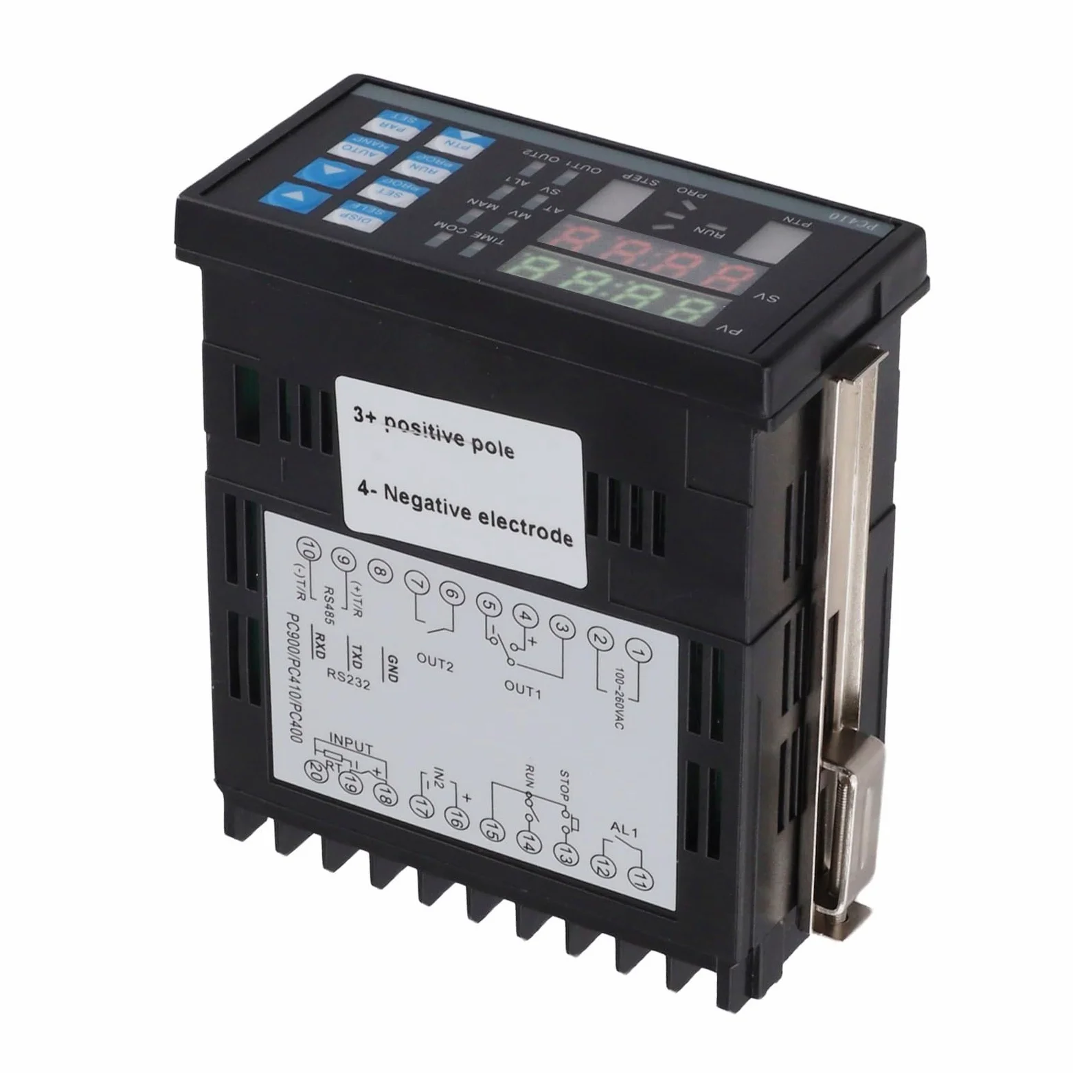 Controlador de temperatura digital PC410 para estación de retrabajo BGA, termostato PID con RS232, 10 curvas 8 segmentos, entrada de termopar tipo K, salida de relé de estado sólido