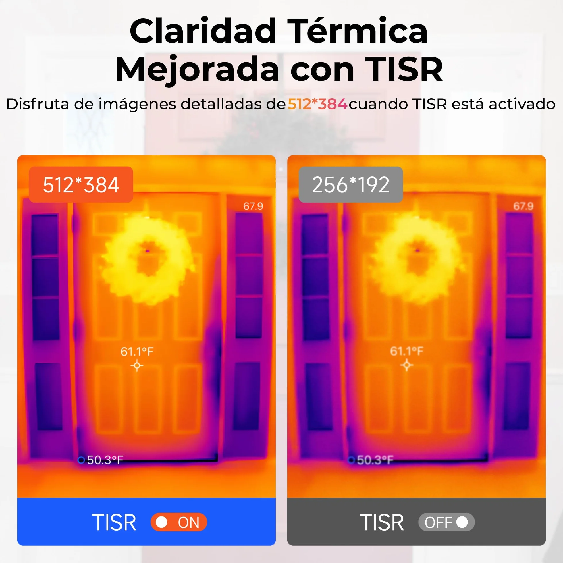 TOPDON TC001 Plus Cámara Térmica para Android, con Cámara Visual, 512x384 Resolución TISR, Rango de Temperatura -20℃ a 550℃, 25Hz Frecuencia de Actualización, Cámara Termográfica Infrarroja USB-C