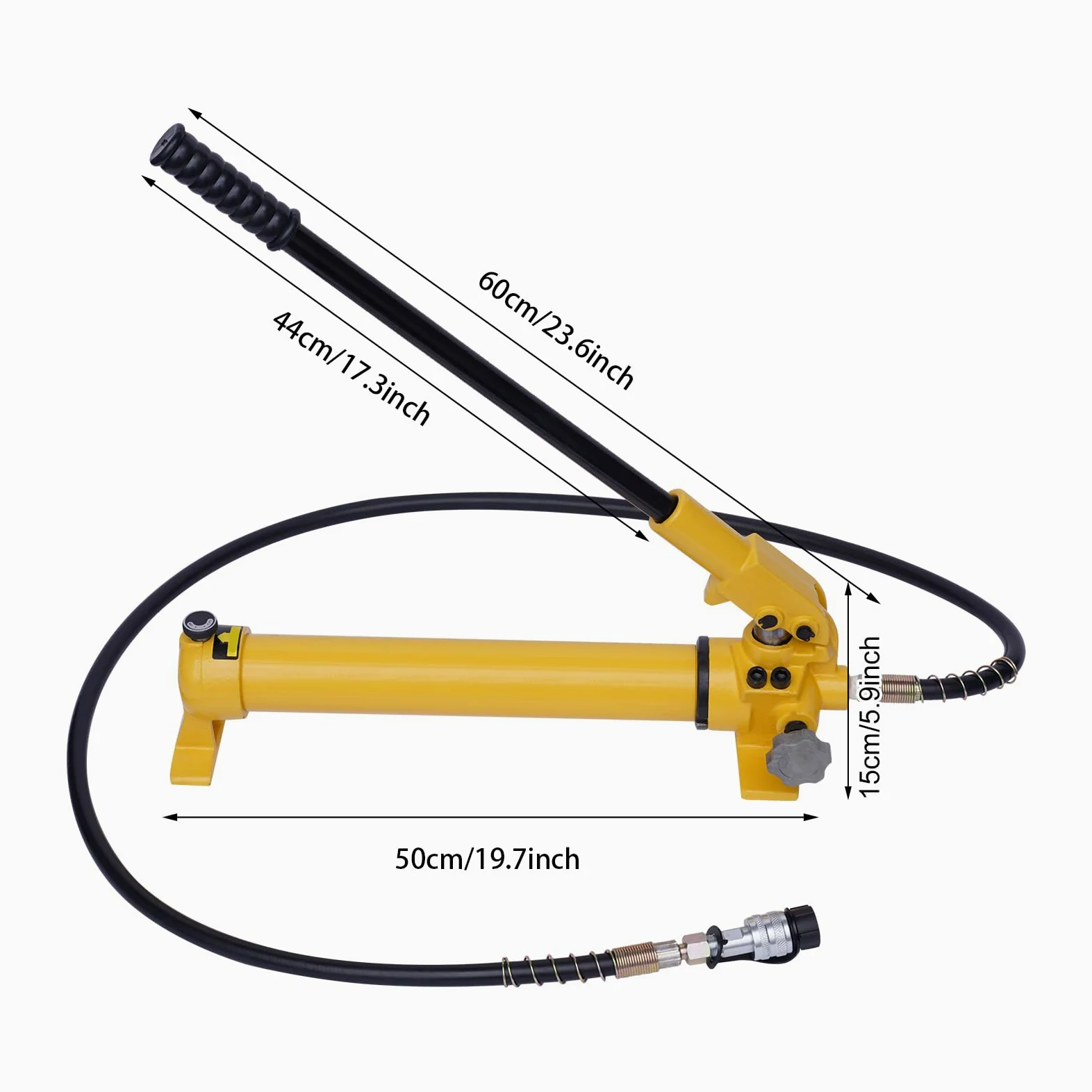 Bomba hidráulica, CP-700, bomba de mano hidráulica 0 – 70 MPa, bomba hidráulica manual con manguera de 1,8 m para gato hidráulico, pinzas hidráulicas, alicates perforadores