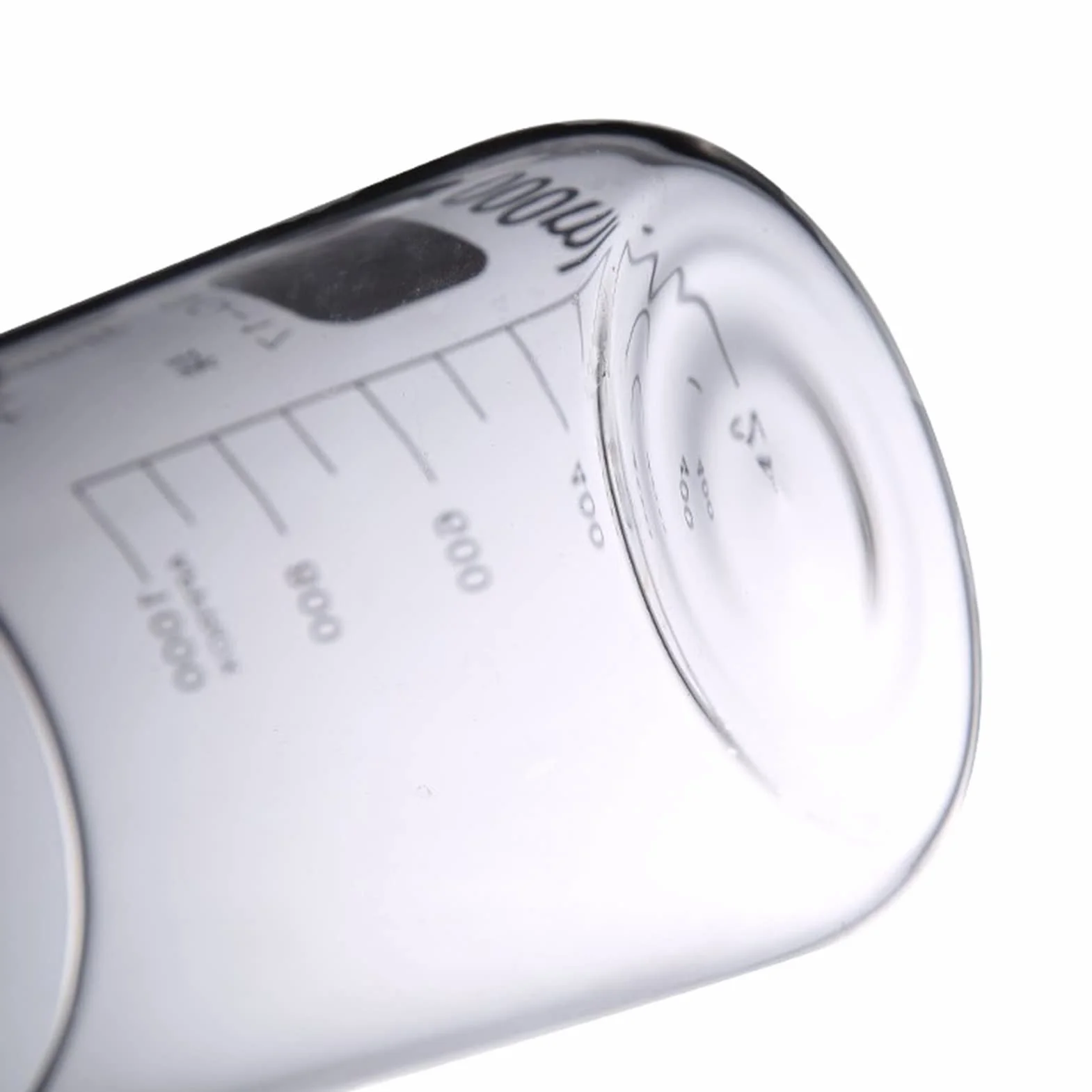 Vaso medidor de Vidrio de 400 ml con graduación Transparente, Forma Alta, de borosilicato 3.3, Resistente al Calor, de Vidrio Espesado, Paquete de 5 (tamaño: 400 ml) (Transparente, 400 ml)