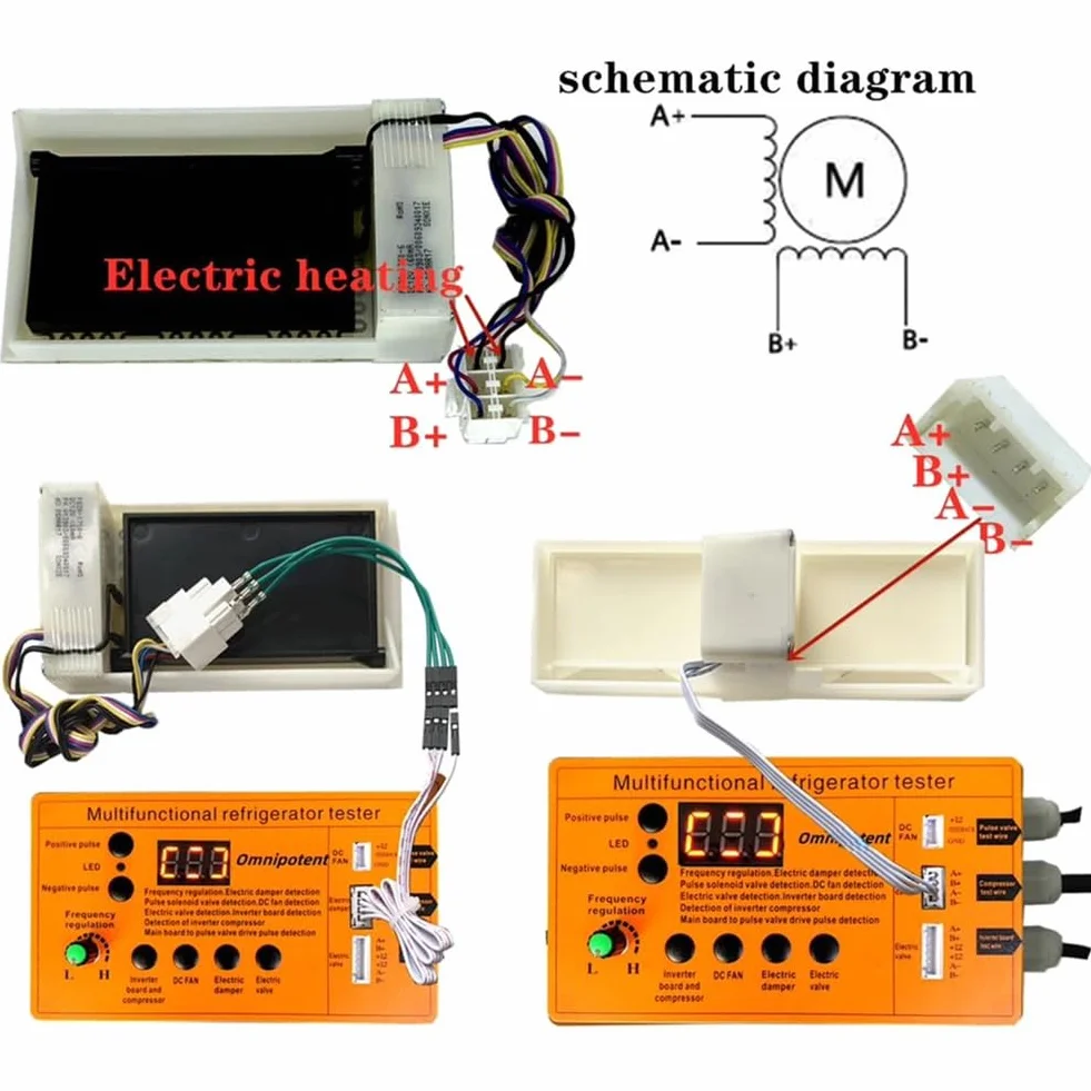 Probador Multifuncional de Compresores de Refrigeradores, Comprobador de Compresores Inverter, Detector de Fallas de Válvulas Eléctricas y Compuertas de Ventiladores de CC.