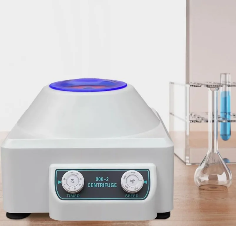 Centrifugadora eléctrica de escritorio digital Centrífuga de mesa con tiempo y velocidad ajustable para hospitales laboratorios bioquímicos 23 x 25,8 x 17 cm