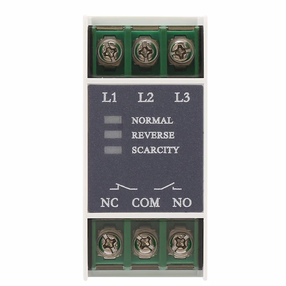 Relé De Secuencia De Fase Trifásico, TG30 220-380VAC Relé De Secuencia Protector Voltaje Fase Relé De Protección De Voltaje Relé De Monitoreo Para Motores, Ascensores, Energía