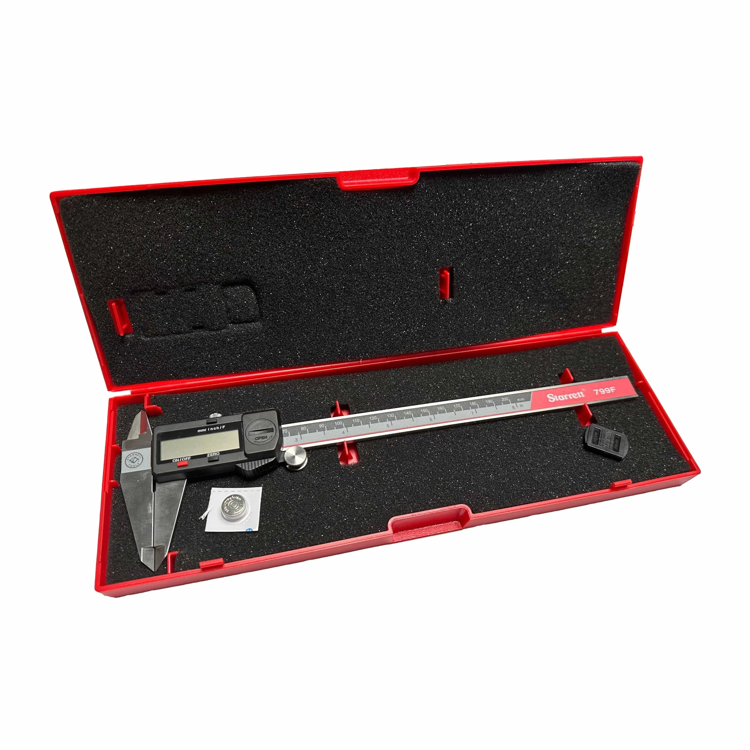 Starrett Calibre Vernier Digital 200 mm con Pantalla Fraccionada
