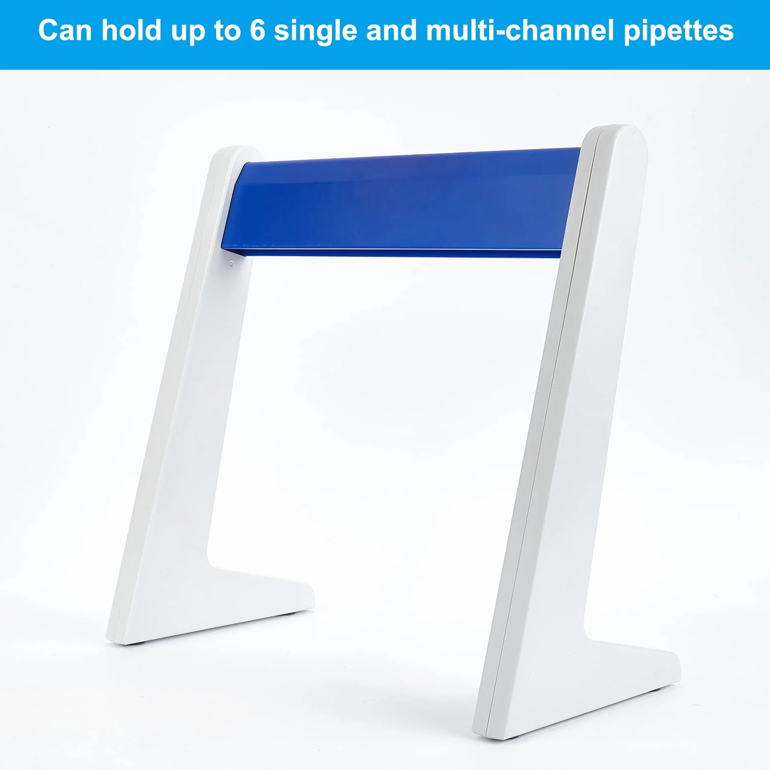 OLYCRAFT Soporte para pipetas de laboratorio para 6 pipetas, lineal, azul