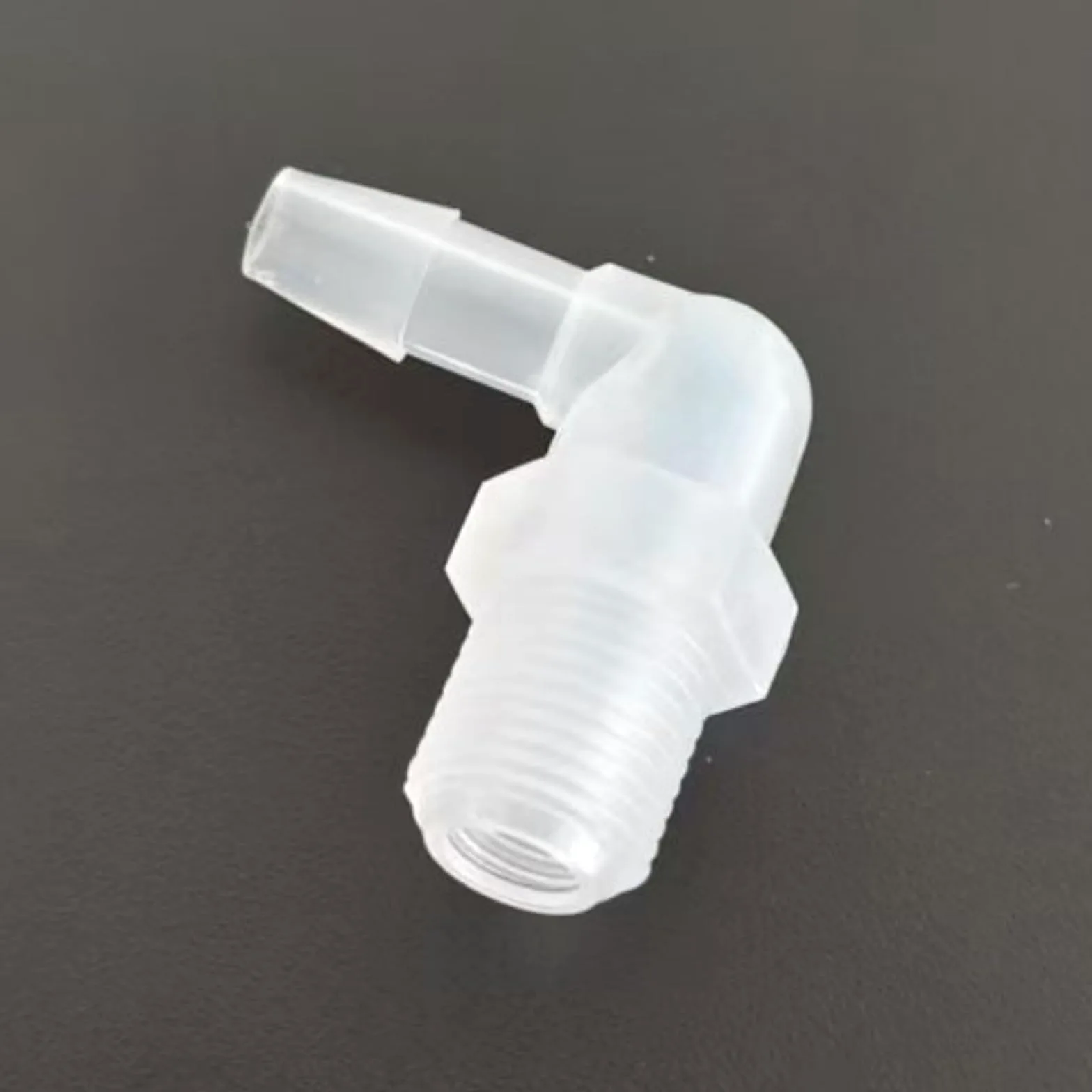 Accesorios de púas for manguera de plástico, conector roscado macho/hembra 1/8NPT, paquete de 100 for maquinaria de laboratorio y alimentos(3/16inch 1/8npt L-Type)