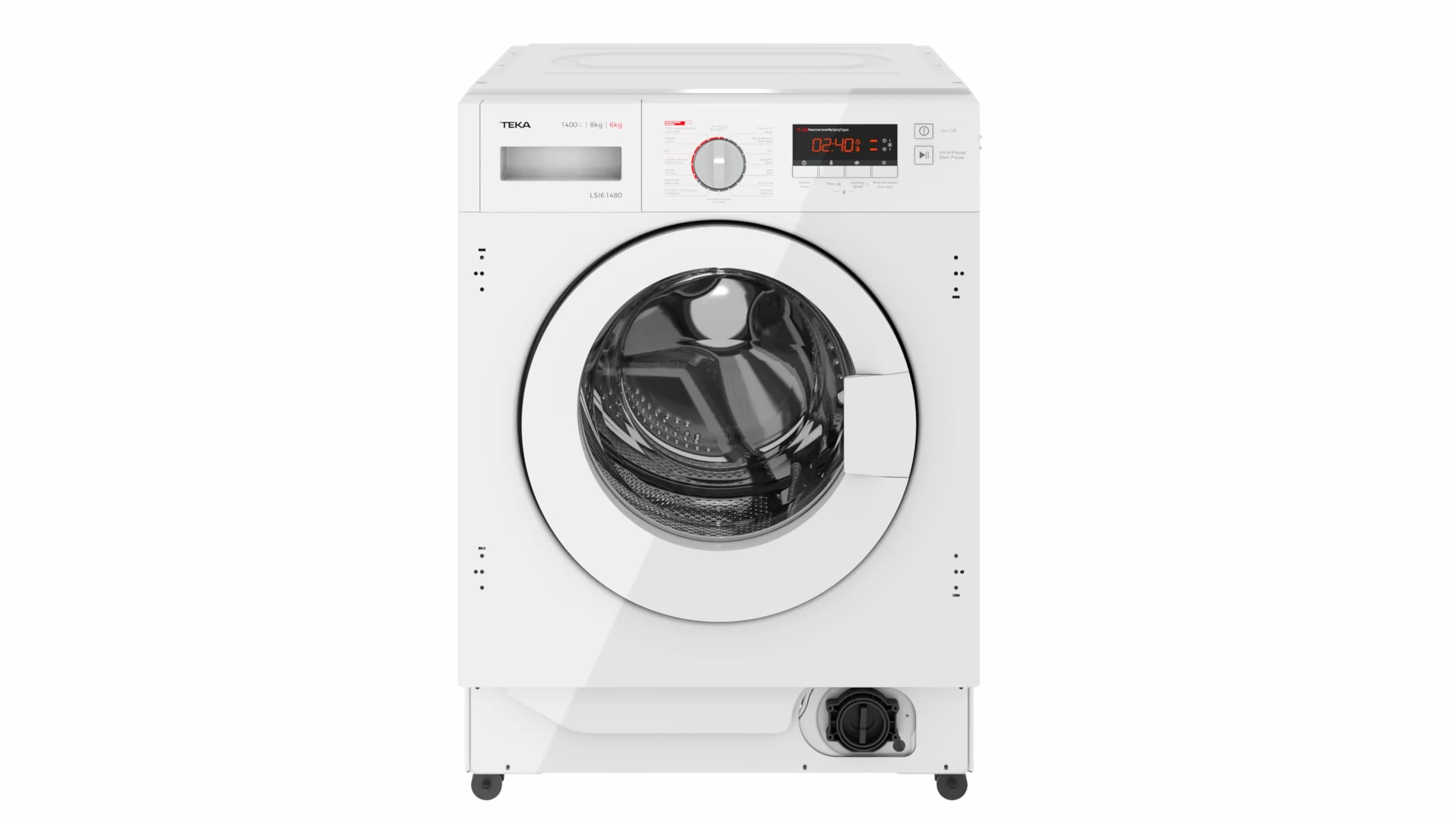 TEKA LSI6 1480 Lavadora-Secadora Integrable 8 kg 6 kg 1400 RPM 16 Programas