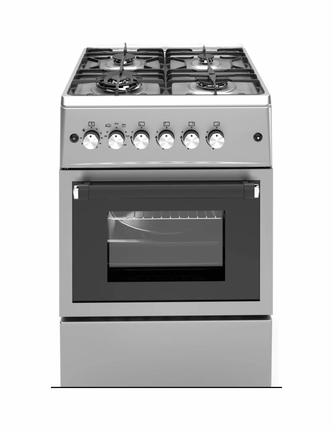 ALPHA VULCANO LUX-60 Cocina de Gas Inox Encendido automático Wok