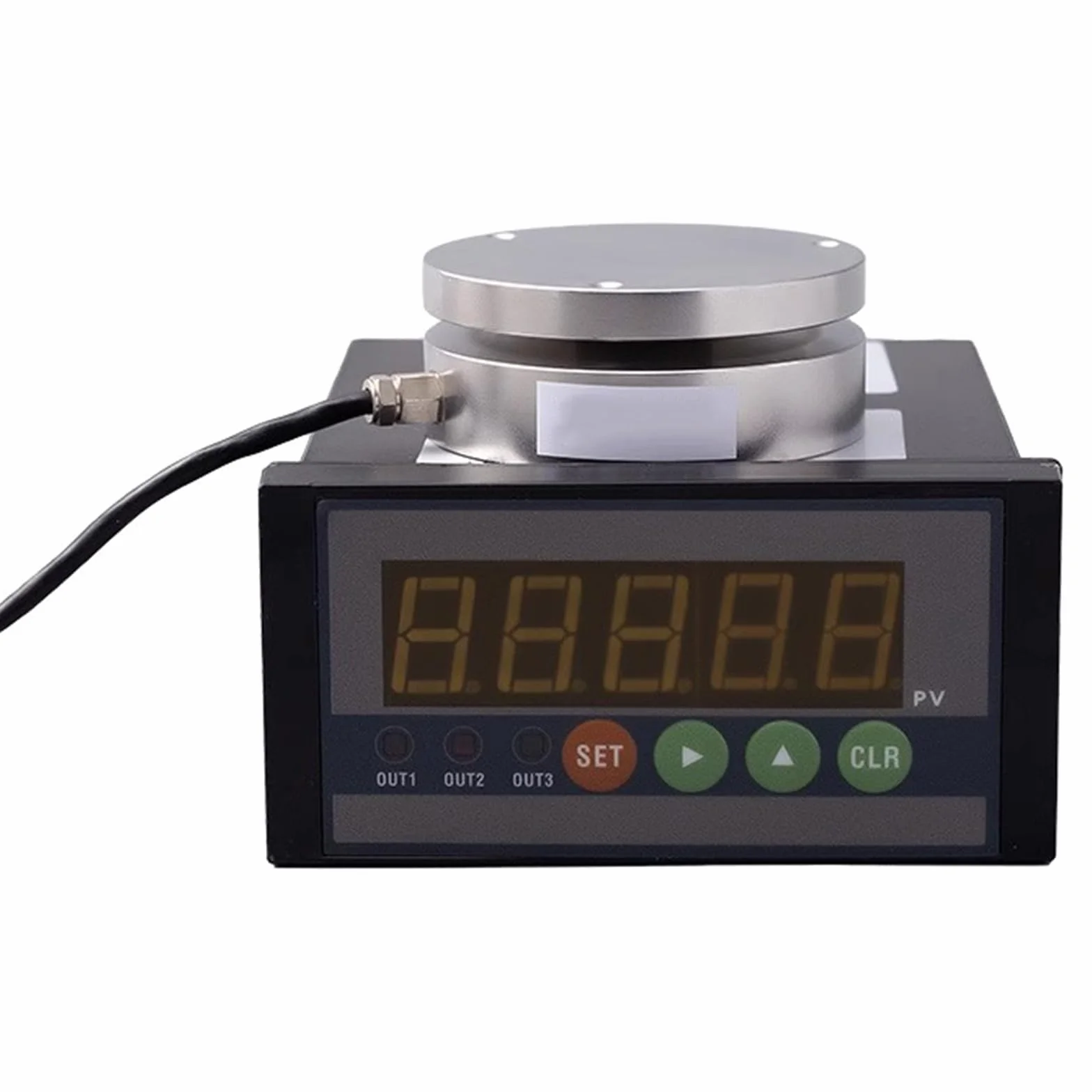 COYEUX Sensor de célula de Carga con indicador, Sensor de báscula de presión de Fuerza de compresión, célula de Carga Tipo Radio, con función de retención de Picos, para báscula automática
