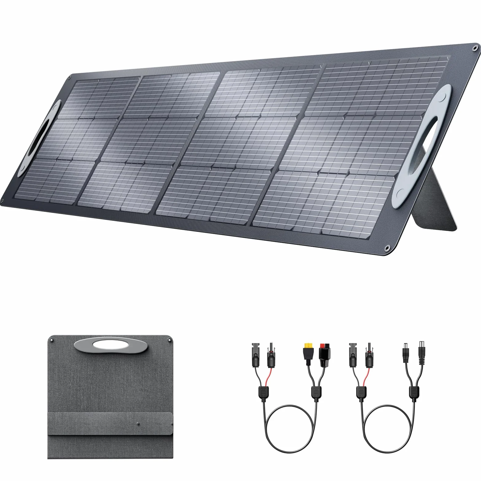 VDL Panel solar portátil 200W, cargadores solares monocristalinos de 20V, módulos solares con Multi-Contact 4, para Central eléctrica portátil y adecuados para exteriores, camping y autocaravanas