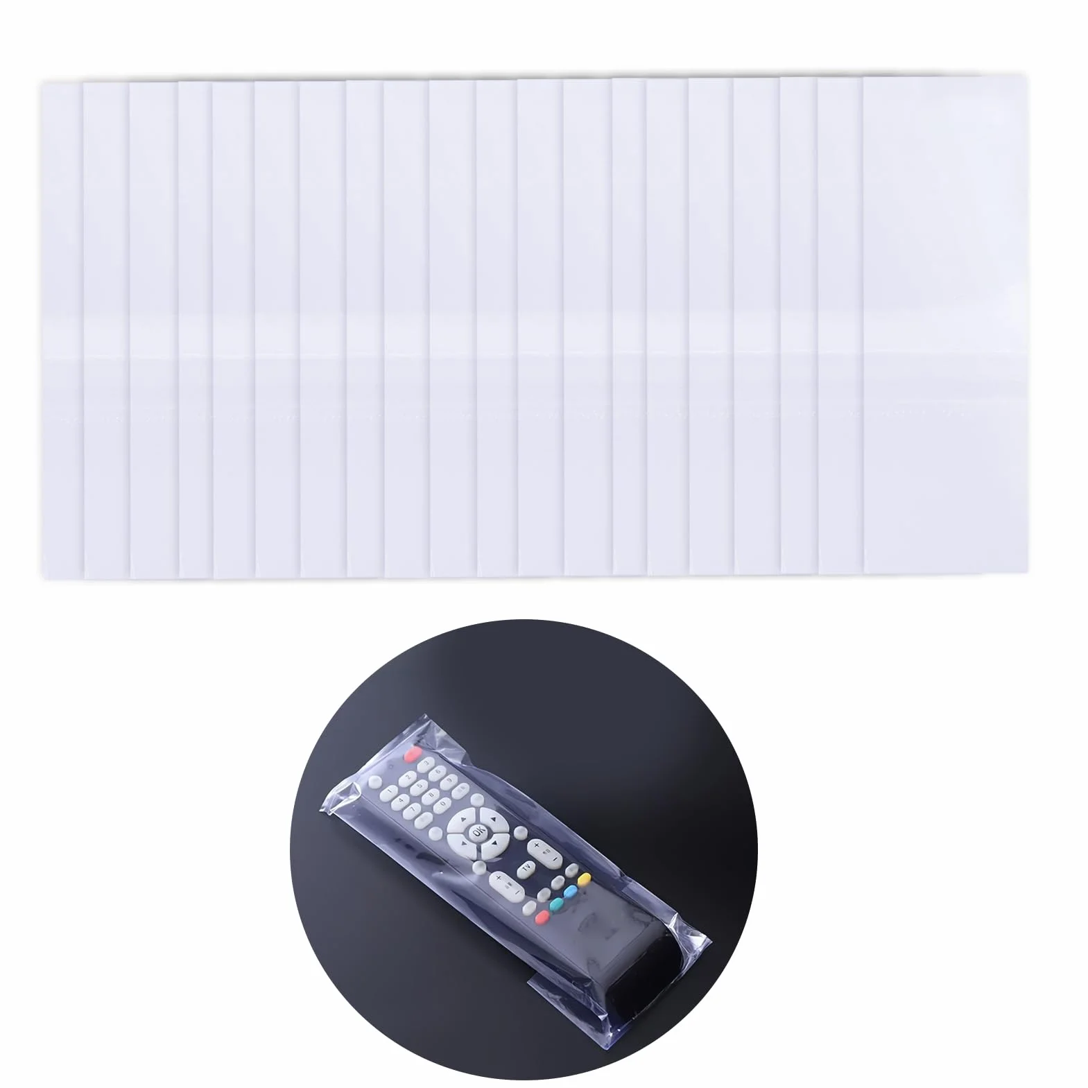 Plástico Termorretráctil PVC Transparente Bolsas Retráctiles Impermeables Película Protectora (25x8cm)